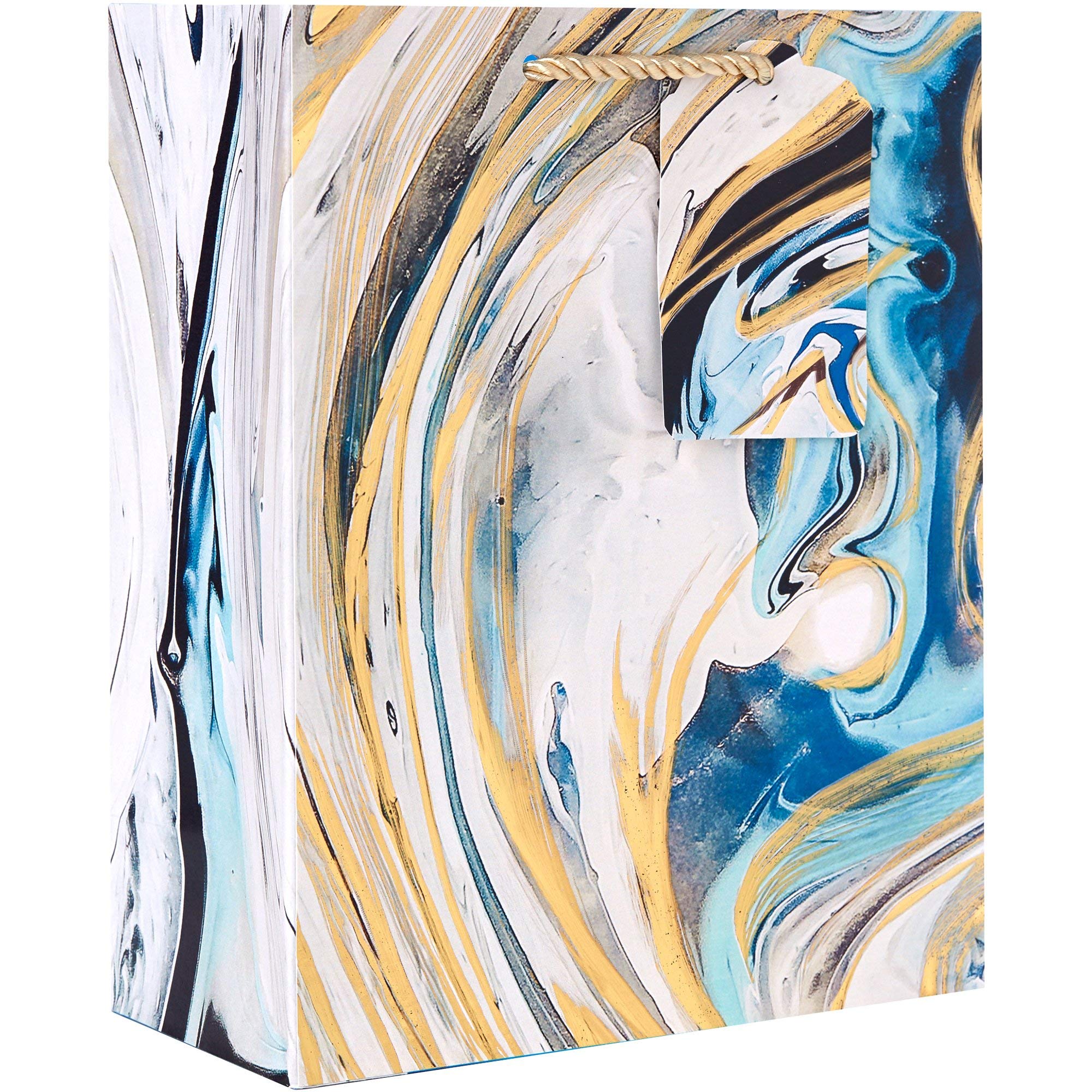 JILLSON & ROBERTS Medium Marbleized Magic Gift Bags - 120 Pack for Party Favors, Wedding Decorations & Birthday Gifts