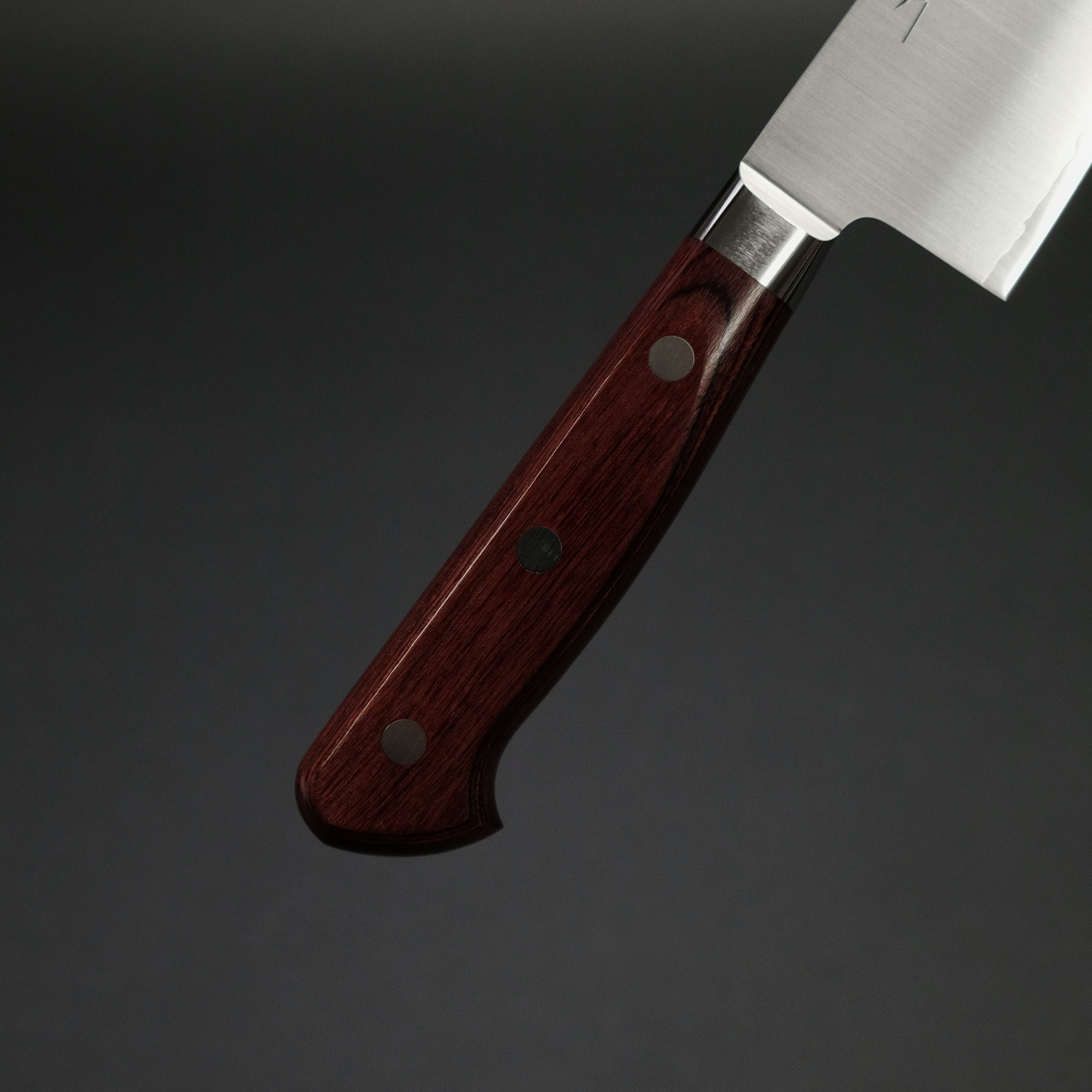 Hitohira TP Gyuto 210mm Japanese Chef Knife with Wine Pakka Handle - Professional Kitchen Knife for Slicing, Dicing & Meat Cutting