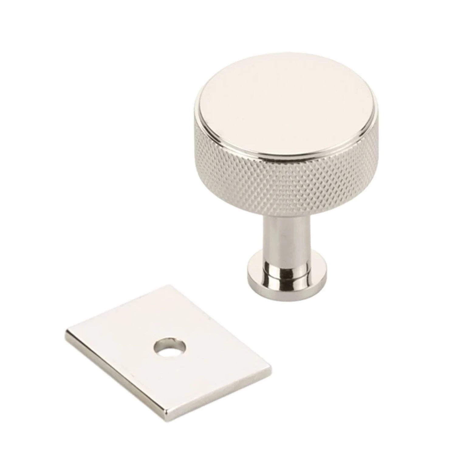 Vintage Polished Nickel Knurled Drawer Pulls & Cabinet Knobs - 3