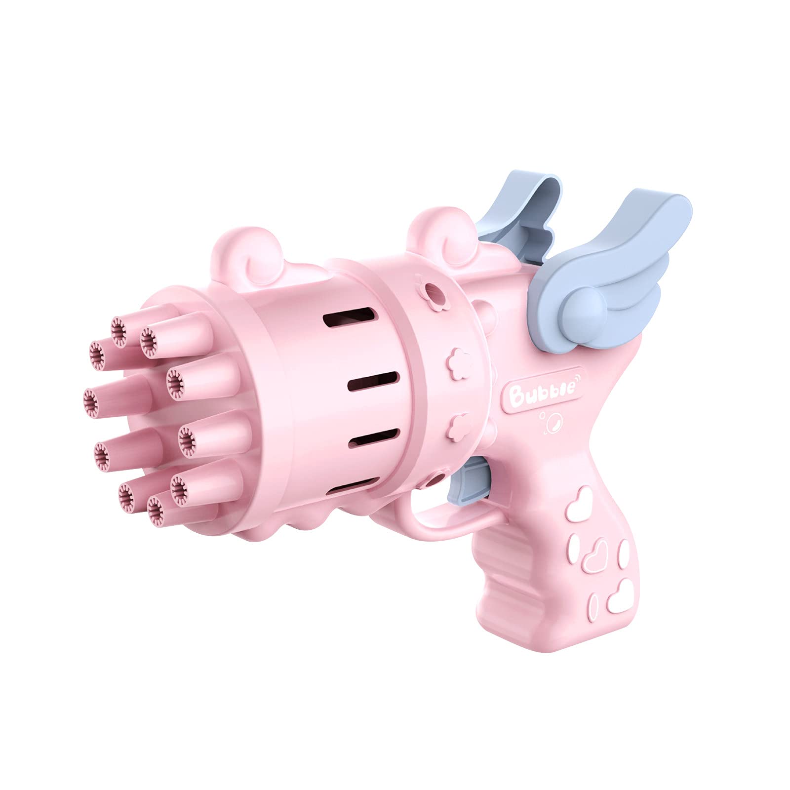 BVGZRN Automatic Bubble Blower Machine - 10 Holes Bubble Maker with 50ML Tank, Fun Outdoor Party Toy for Kids Birthday & Summer Play
