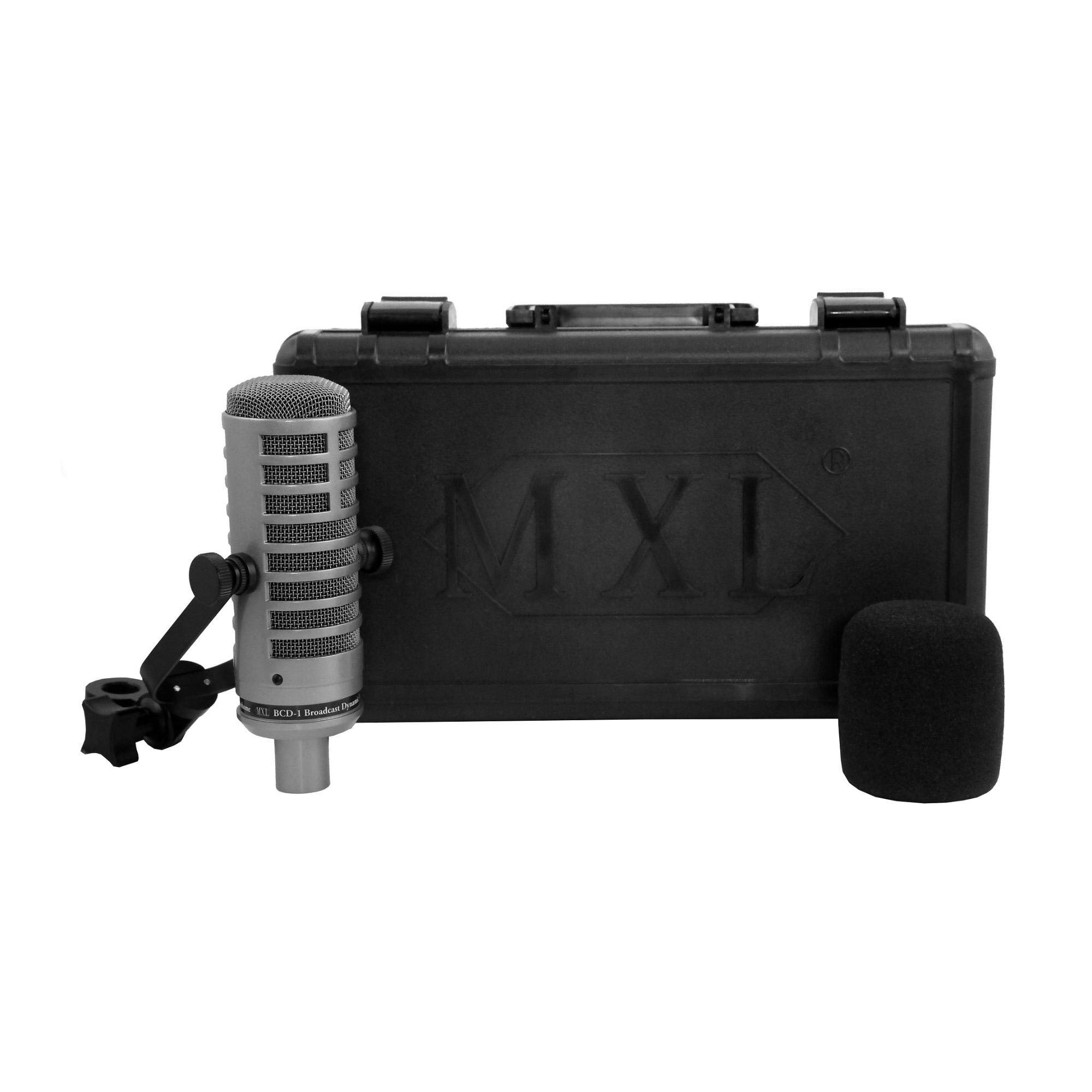 MXL BCD-1 Gray Limited Edition Dynamic Broadcast Microphone - Professional Podcast Mic for Streaming, Voice Recording & Studio Use