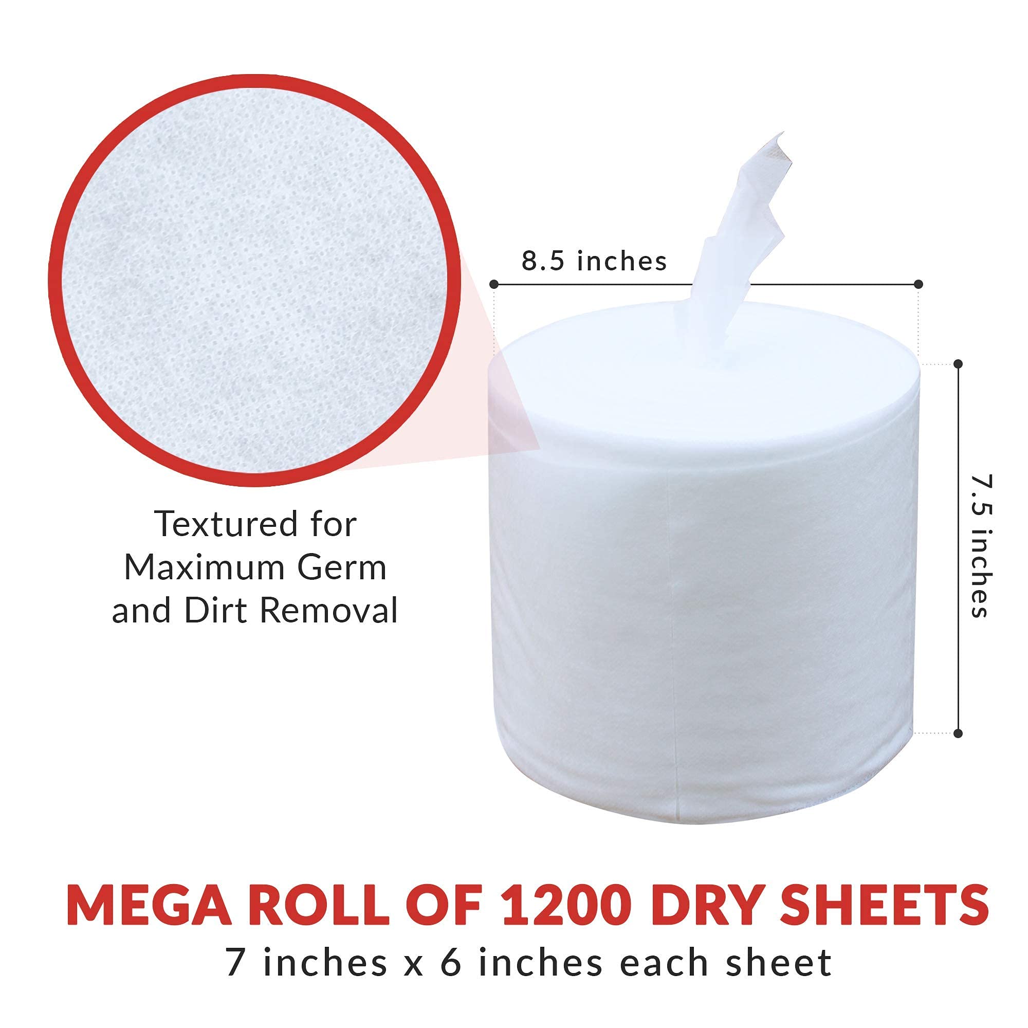 Dry Wipes Refill Set - 7200 Premium 7