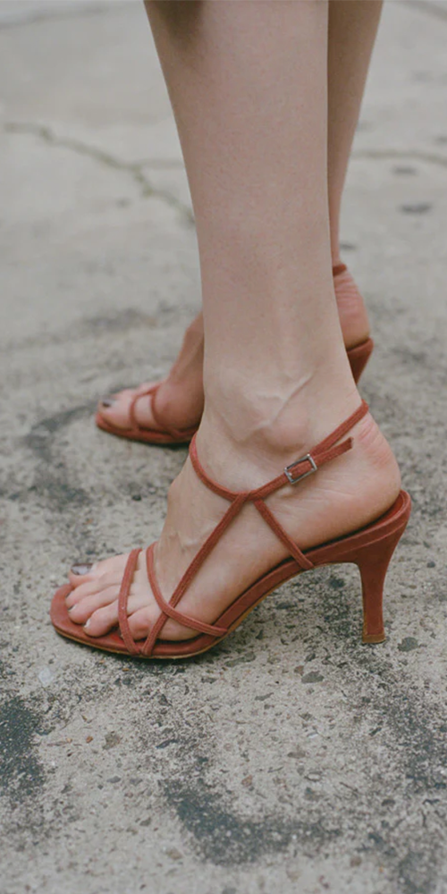 Comfortable Irene Sandals in Rust Color - Perfect for Beach, Vacation & Summer Outfits