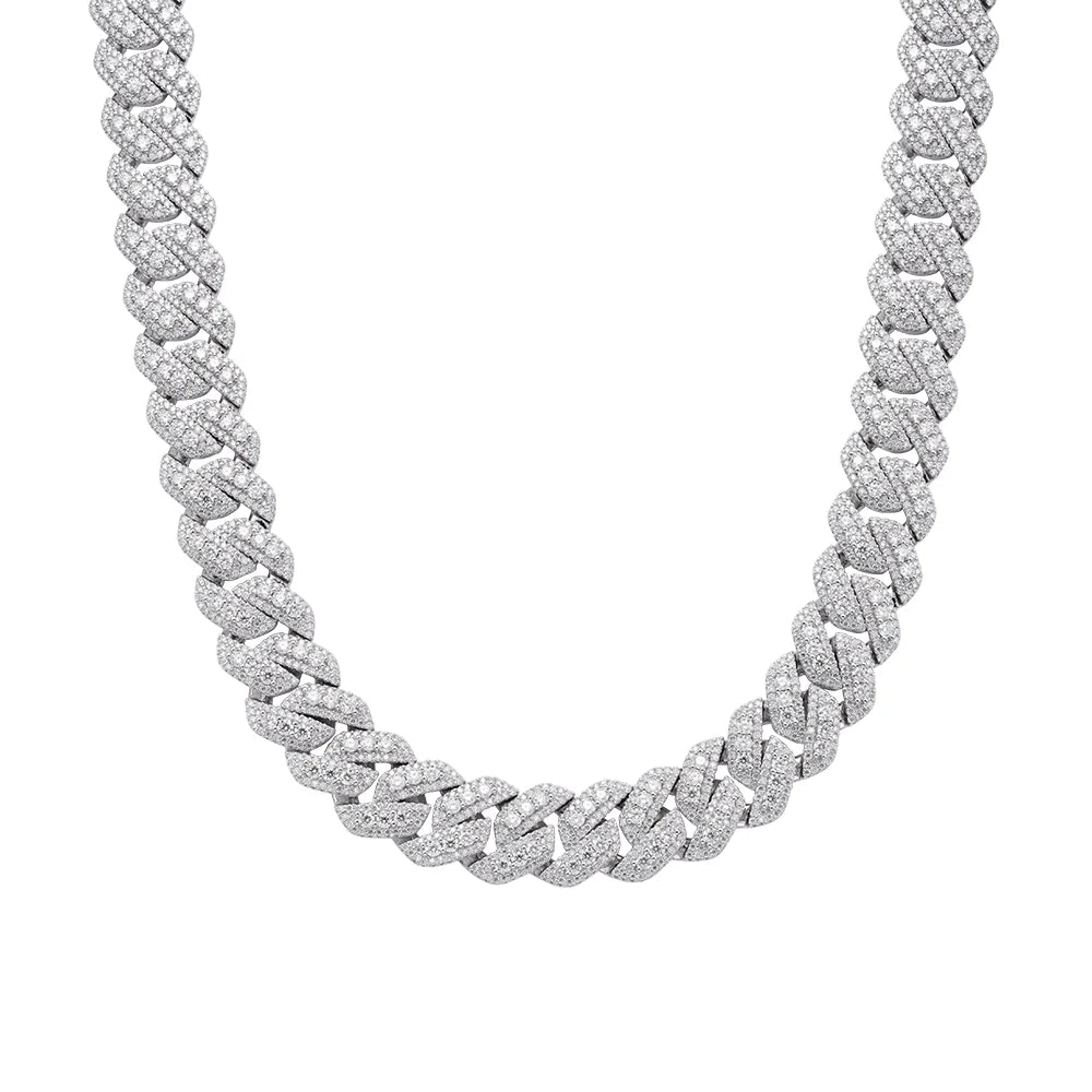 20mm Miami Cuban Moissanite Diamond Chain 22