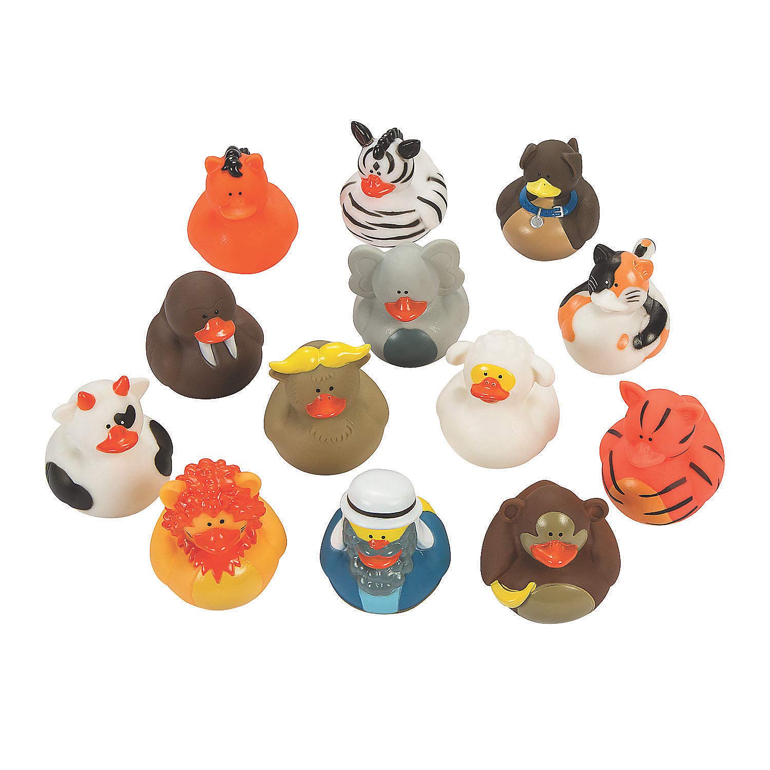 Noah's Ark Rubber Duckies Set of 21 - Sunday School & VBS Supplies for Kids, Bible-Themed Bath Toys for Vacation Bible School Decorations & Christian Education Activities - Perfect for Sunday School Lessons, VBS Decor, Kids' Bath Time & Religious Playtime