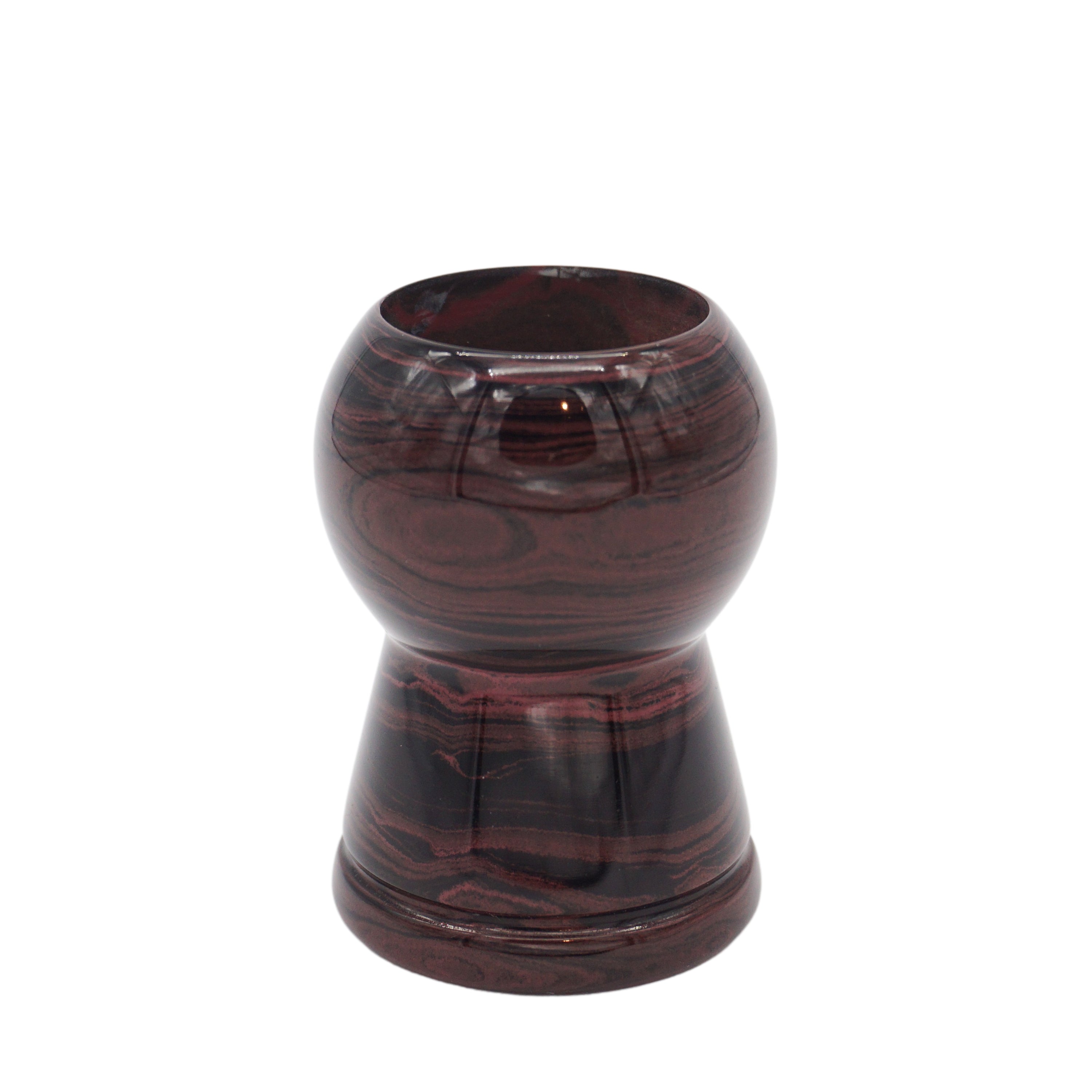 Premium Handmade Raspberry Ebonite Shaving Brush Handle - Compatible with 24mm & 26mm Knots - Perfect for Wet Shaving, Grooming Kits & Luxury Men's Gifts