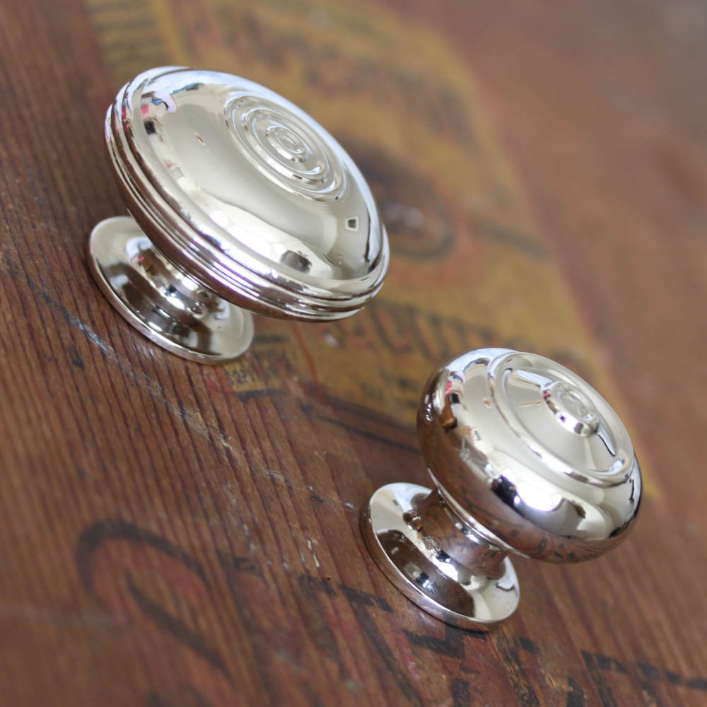 Polished Nickel Regency Bloxwich Cabinet Knob - Vintage Style Drawer Pulls for Kitchen & Bathroom Cabinets - Perfect for Home Renovation & Furniture Upgrade