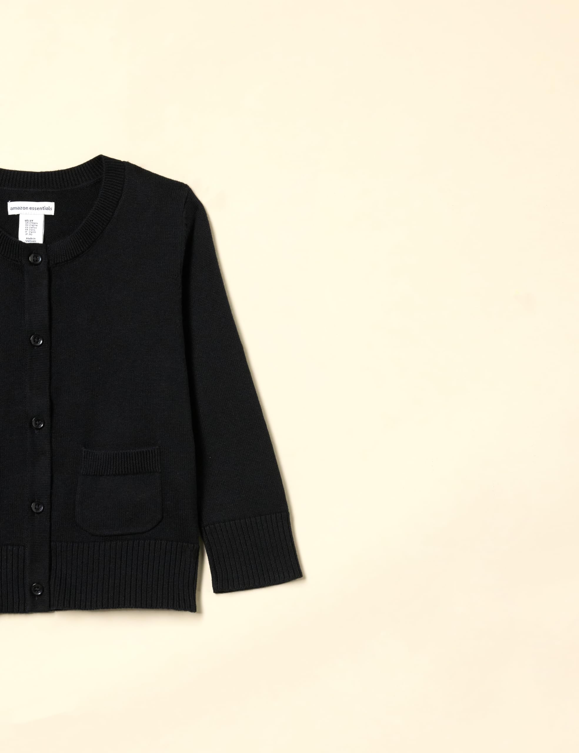 Amazon Essentials Girls & Toddlers Uniform Slim Fit Cardigan Sweater - Perfect for School Uniforms & Casual Wear