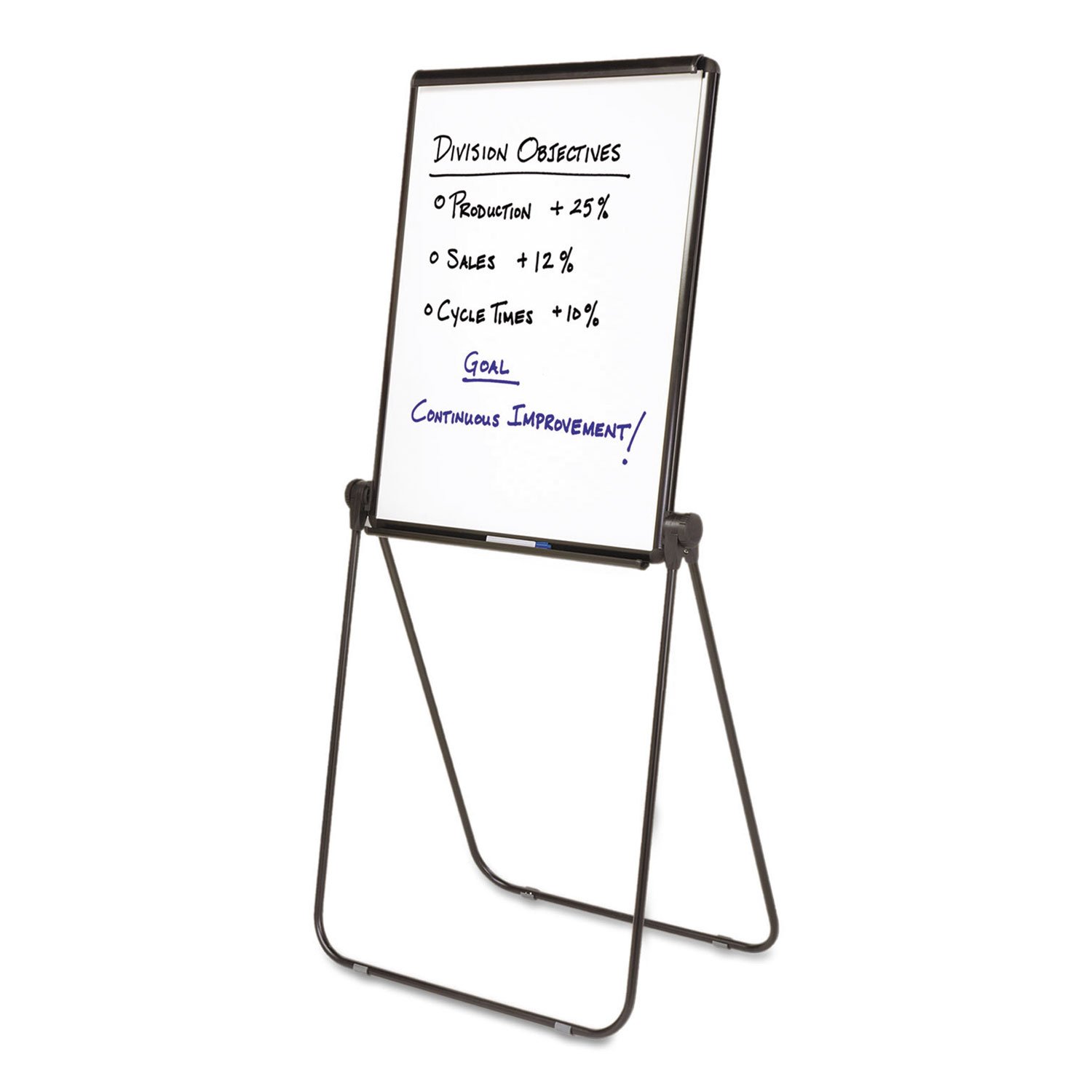 Double-Sided Adjustable Flipchart Easel with Marker Tray - Perfect for Classroom, Office & Conference Room Presentations