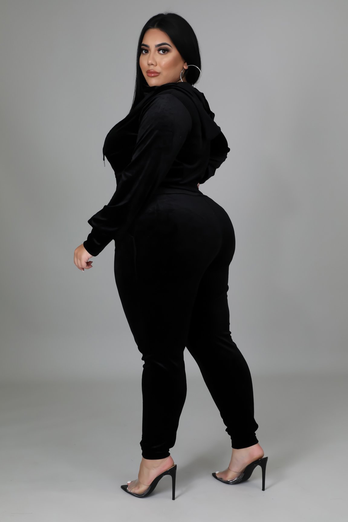 Chicago Winds Plus Size Curve Pant Set in Black - Stylish & Comfortable Women's Lounge Wear for Home, Office & Travel