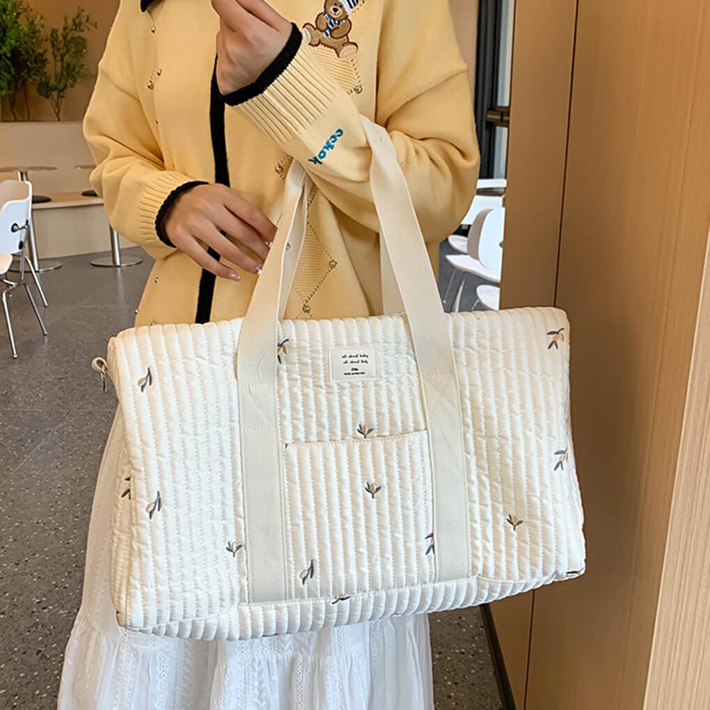 Korean Fashion Mommy Handbag - Large Capacity Diaper Bag with Reinforced Bottle Pocket & Cotton Storage | Perfect for Baby Outings, Travel & Daily Use
