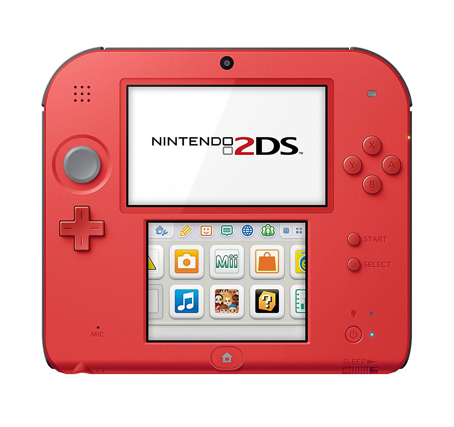 Nintendo 2DS Handheld Gaming Console - Crimson Red Edition | Portable Game System for Kids & Adults | Perfect for Travel, Commuting & Home Entertainment