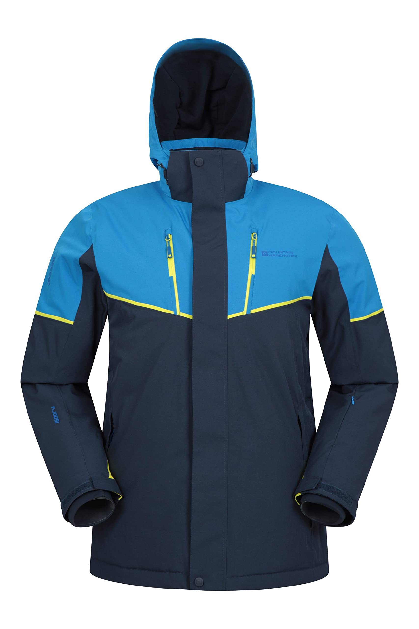 Mountain Warehouse Men's Waterproof Ski Jacket - Insulated Winter Coat for Snowboarding & Outdoor Activities | Warm & Windproof Snow Jacket for Skiing, Hiking & Cold Weather