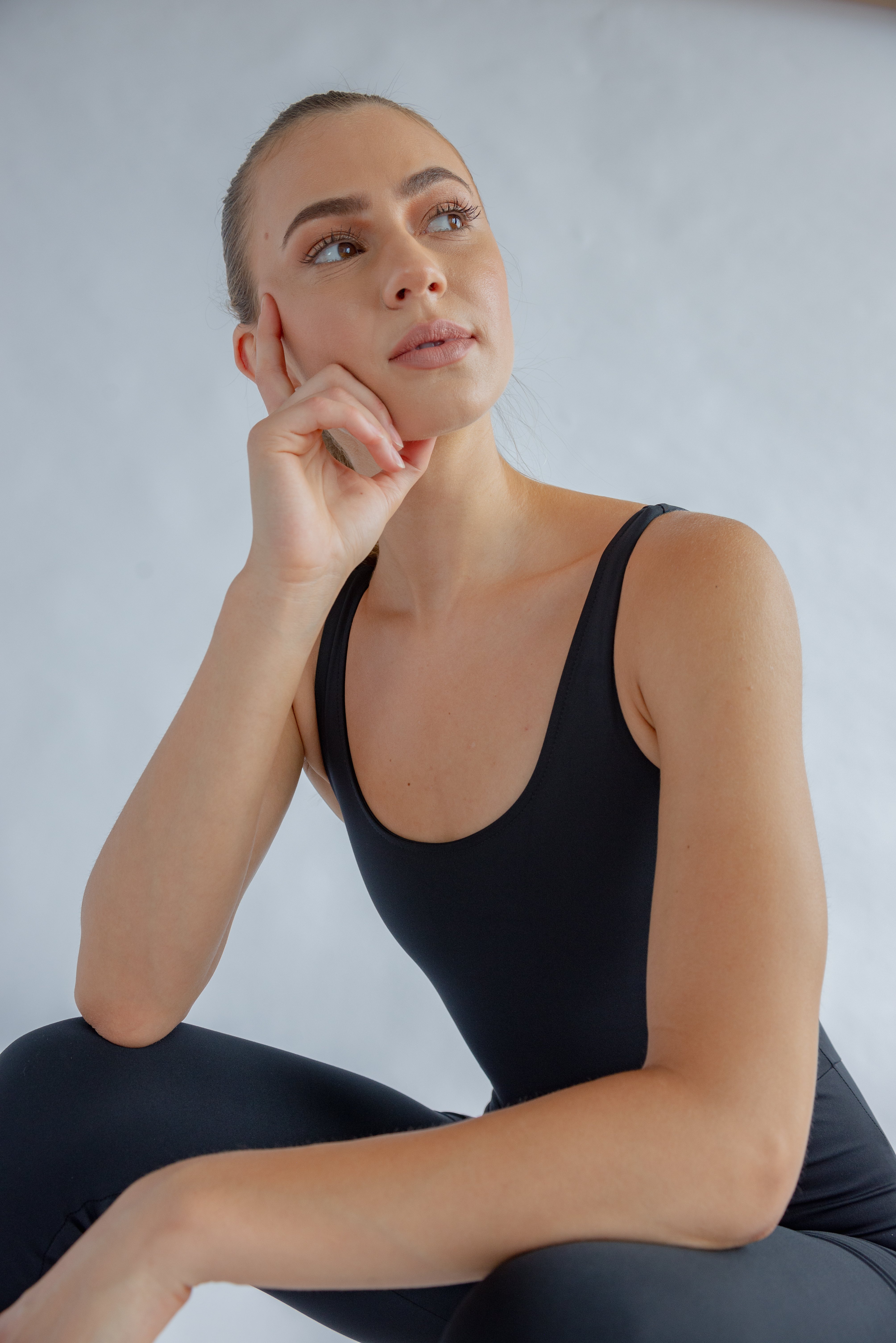 Girlfriend Collective Scoop Unitard - High Waisted One Piece Bodysuit for Women | Yoga, Workout & Lounge Wear