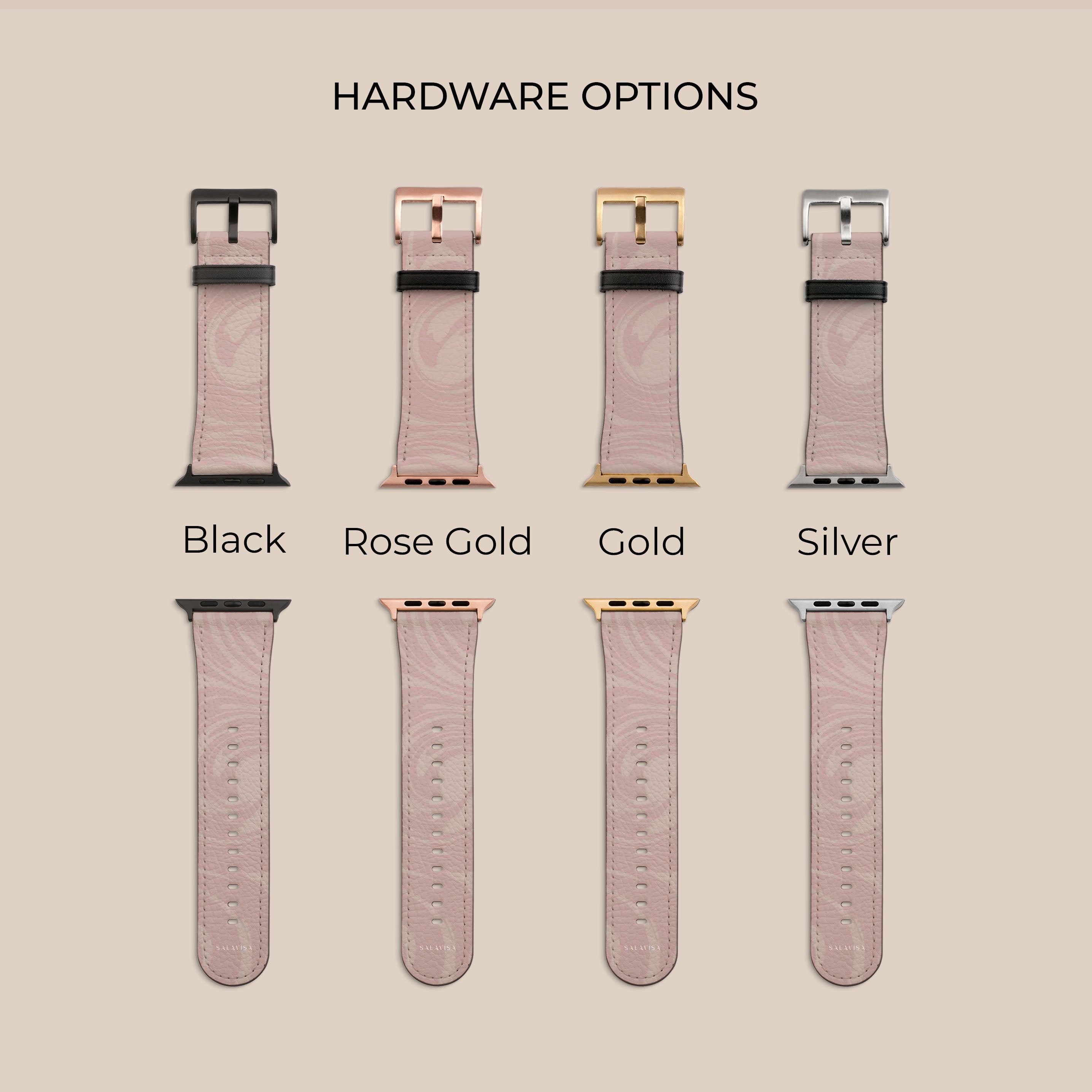 Pink Swirl Apple Watch Band - Soft Silicone Replacement Strap for Apple Watch Series 9/8/7/6/SE - Stylish & Comfortable Wristband for Women & Men - Perfect for Workouts, Running, Gym & Everyday Wear