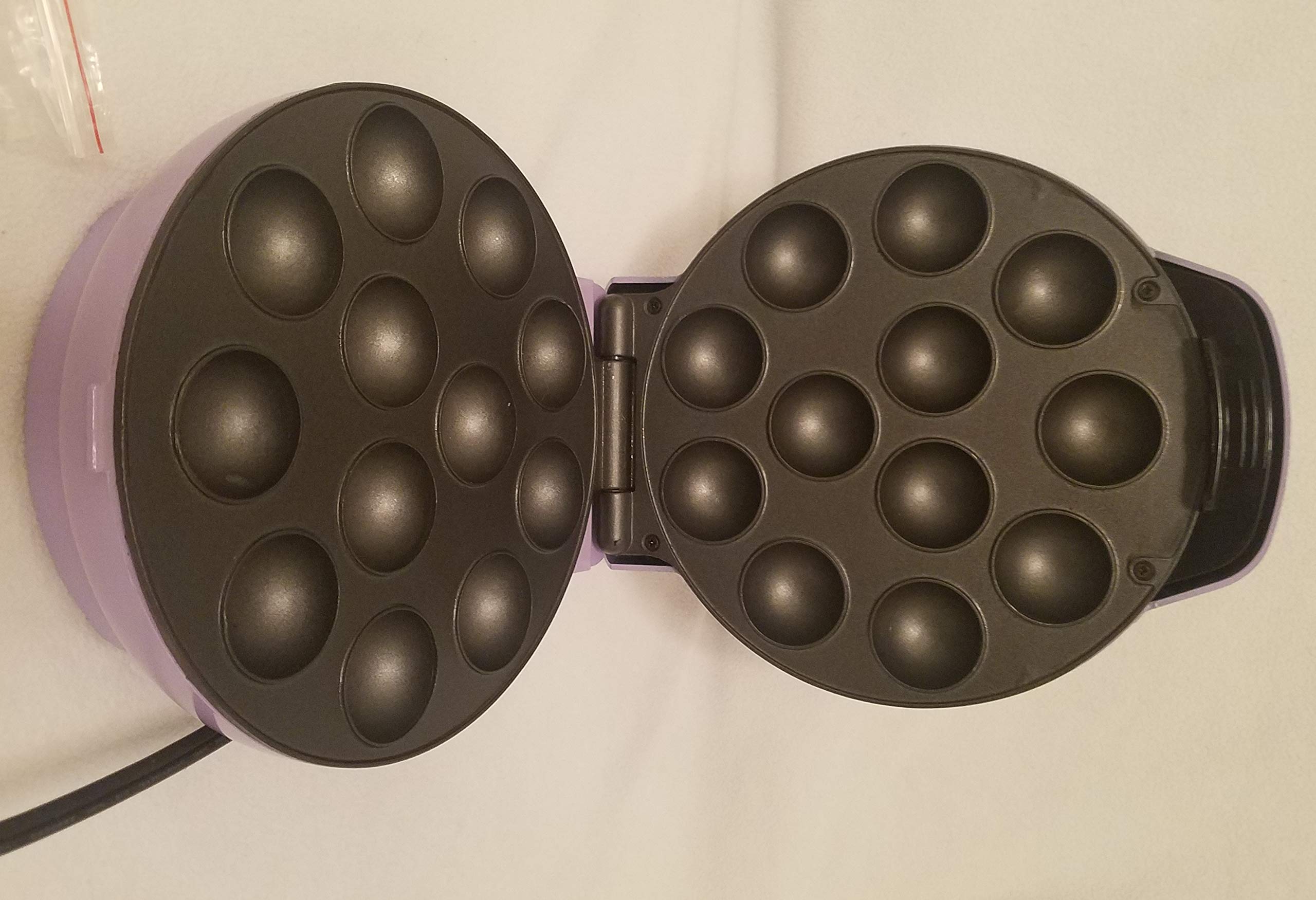 CP-94LV Purple Cake Pop Maker - 12 Cake Pops Baking Tool for Parties, Holidays & Birthday Celebrations | Perfect for Home Baking & Dessert Decorating