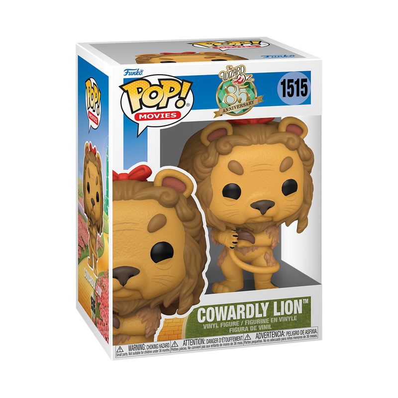 Funko Pop Movies: Cowardly Lion Collectible Figure with Protector Case - Perfect for Wizard of Oz Fans & Pop Vinyl Collectors