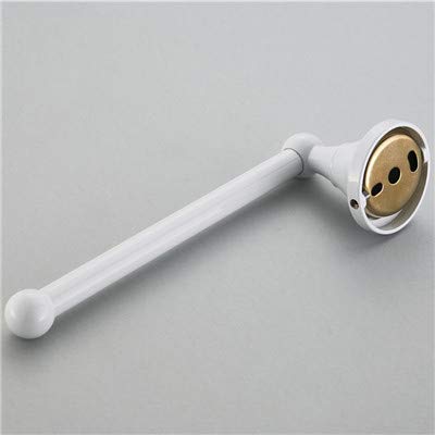 Flybath Wall Mounted Toilet Paper Holder & Towel Ring Set - Brass Bathroom Accessories in White | Perfect for Modern Bathrooms, Powder Rooms & Spa-Style Decor