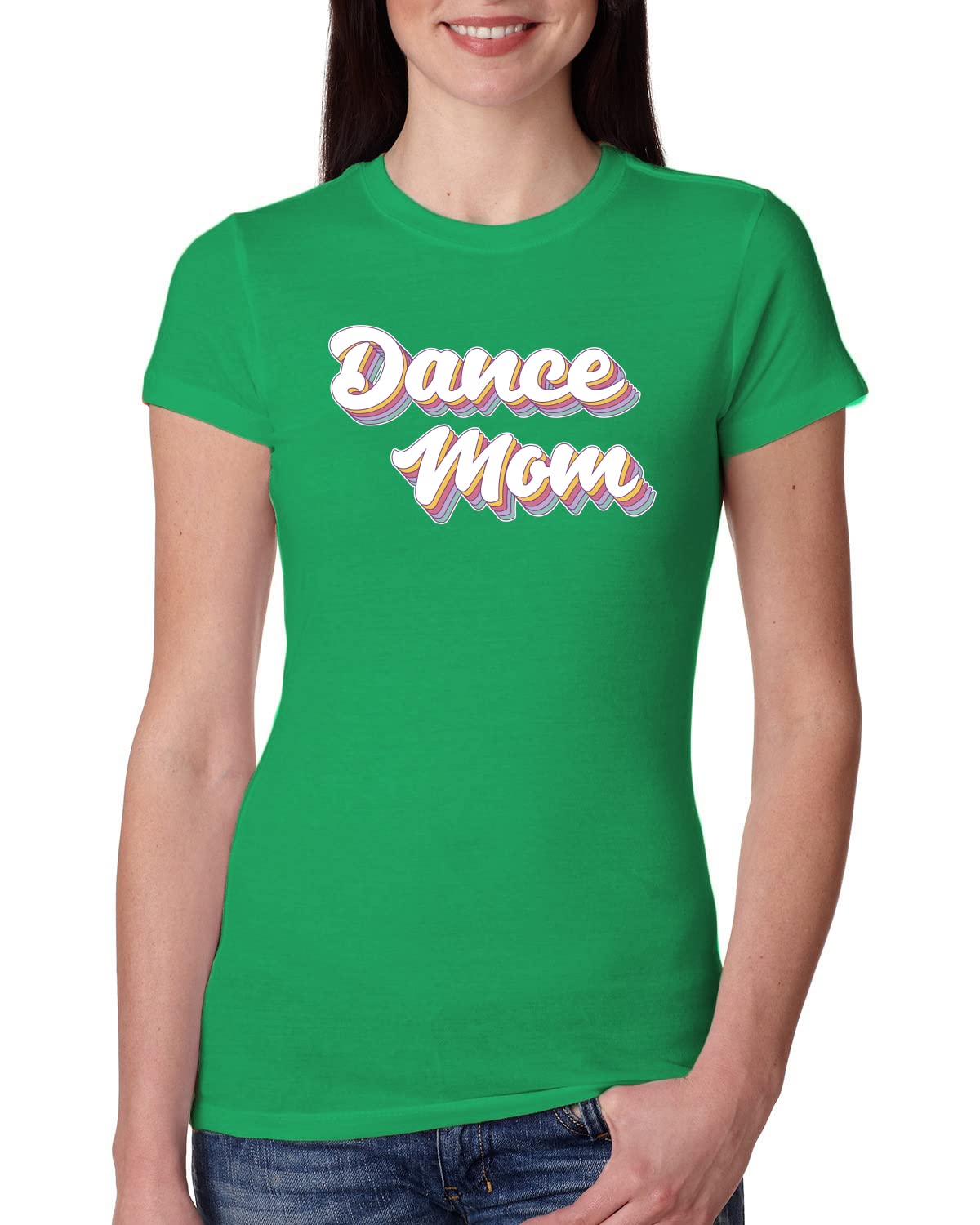 Wild Bobby Dance Mom Girl Sports Women's Slim Fit Junior Tee - Trendy & Comfortable Athletic Top for Dance Practice, Gym Workouts & Casual Wear