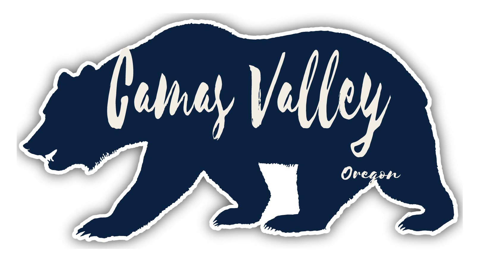 Oregon Souvenir Fridge Magnet - 3x1.5 Inch Bear Design for Refrigerator, Office & Travel Memories | Camas Valley Gift