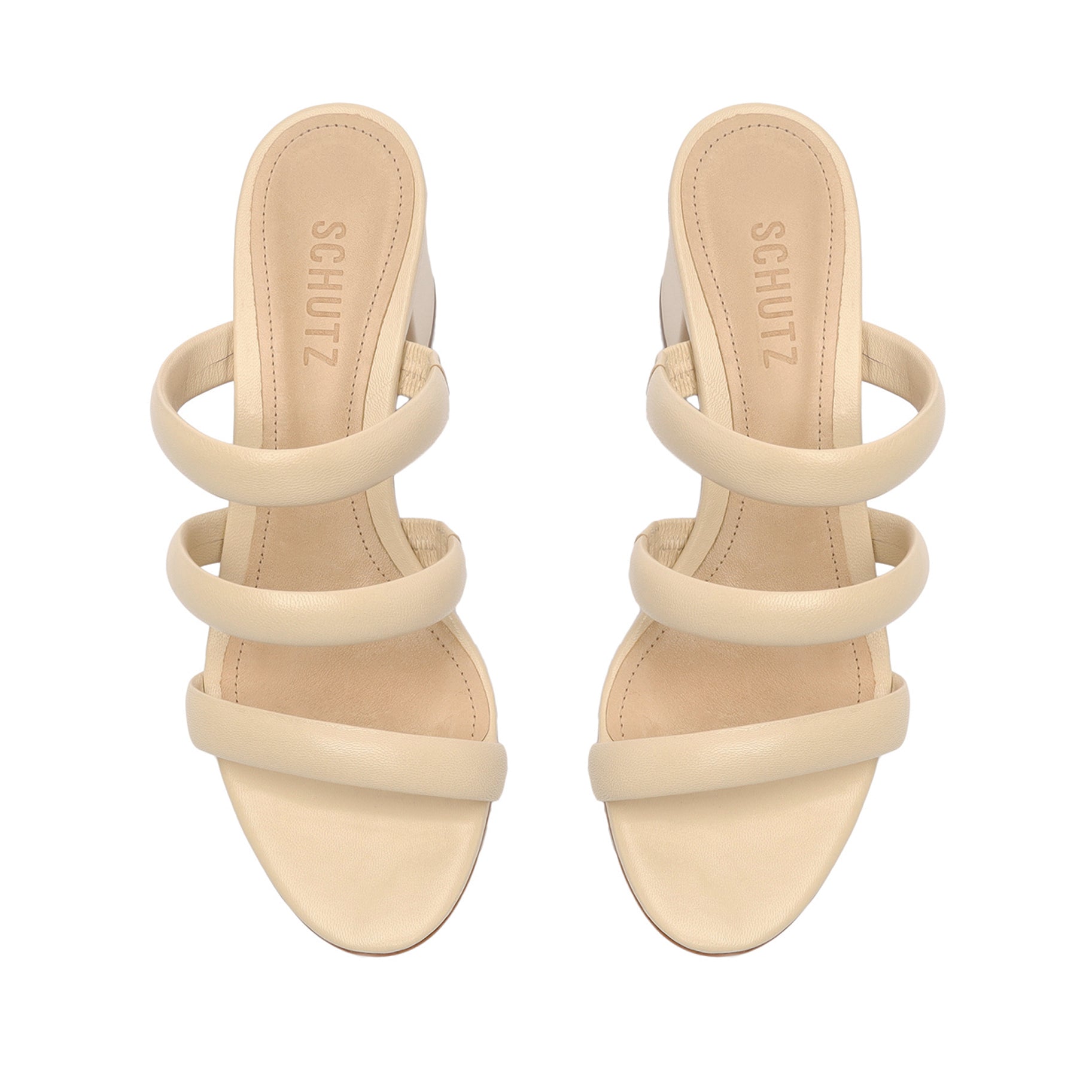 Olly Mid Block Nappa Leather Sandals for Women - Comfortable Summer Slide Sandals with Cushioned Footbed | Perfect for Beach, Vacation & Casual Outfits
