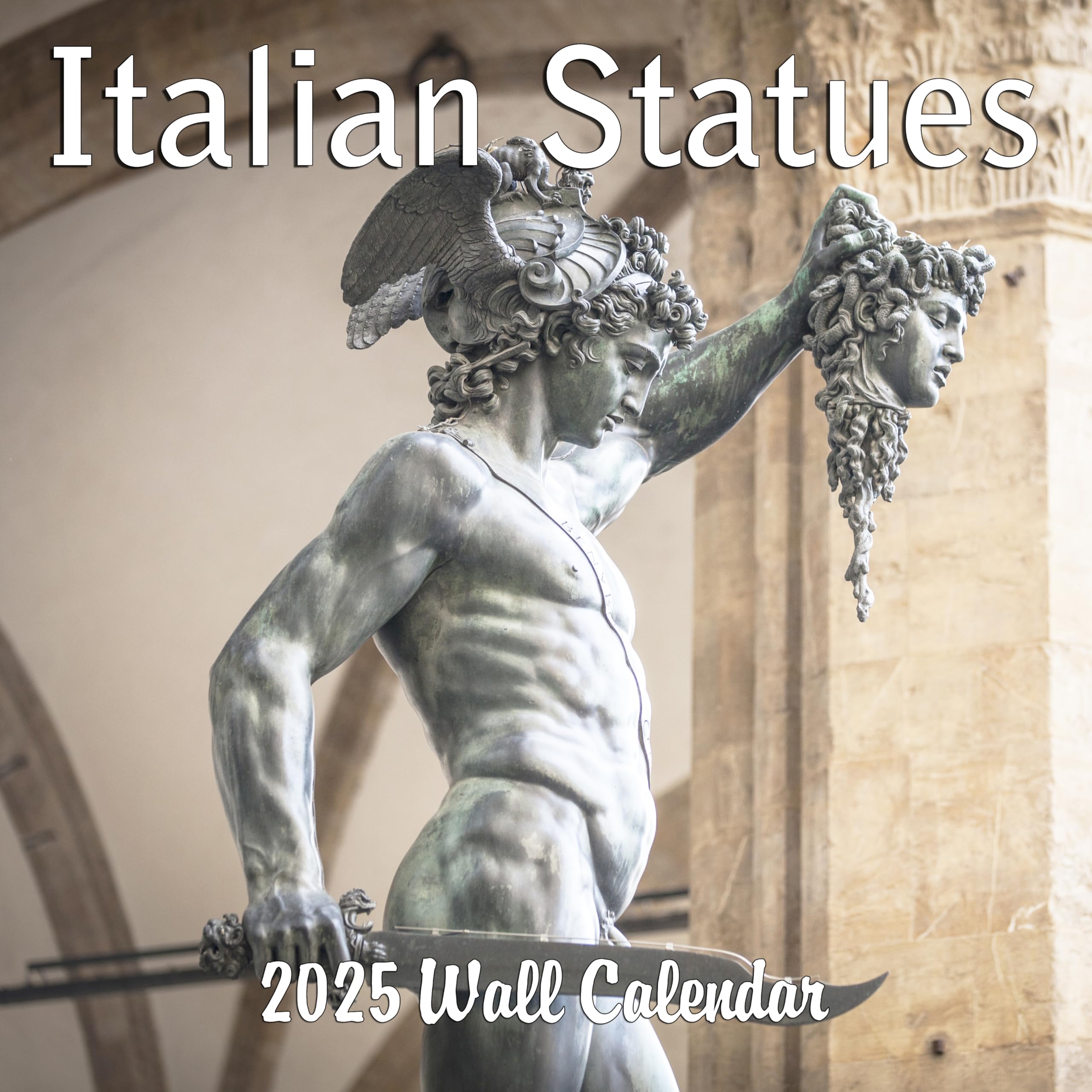 **2025 Italian Statues Monthly Wall Calendar | 12