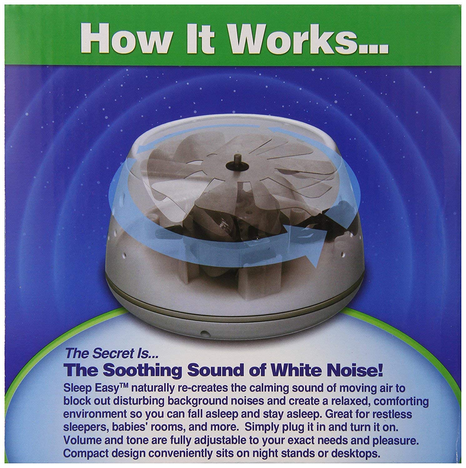 Sleep Easy Sound Conditioner & White Noise Machine (4 Pack) - Perfect for Baby Nursery, Office, Meditation & Better Sleep