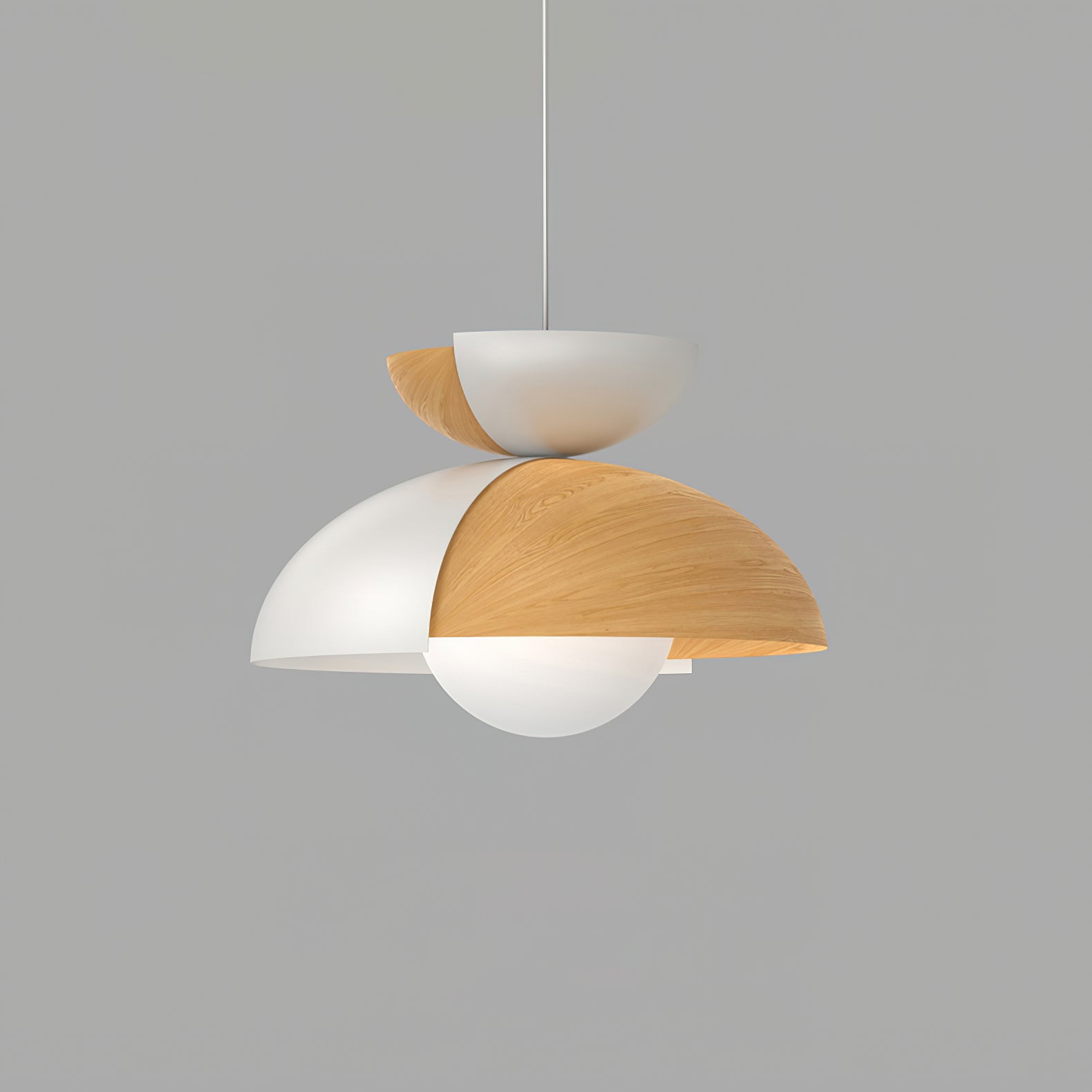 Large Bowl Pendant Light - Modern Hanging Lamp for Dining Room, Kitchen Island, or Living Room Decor