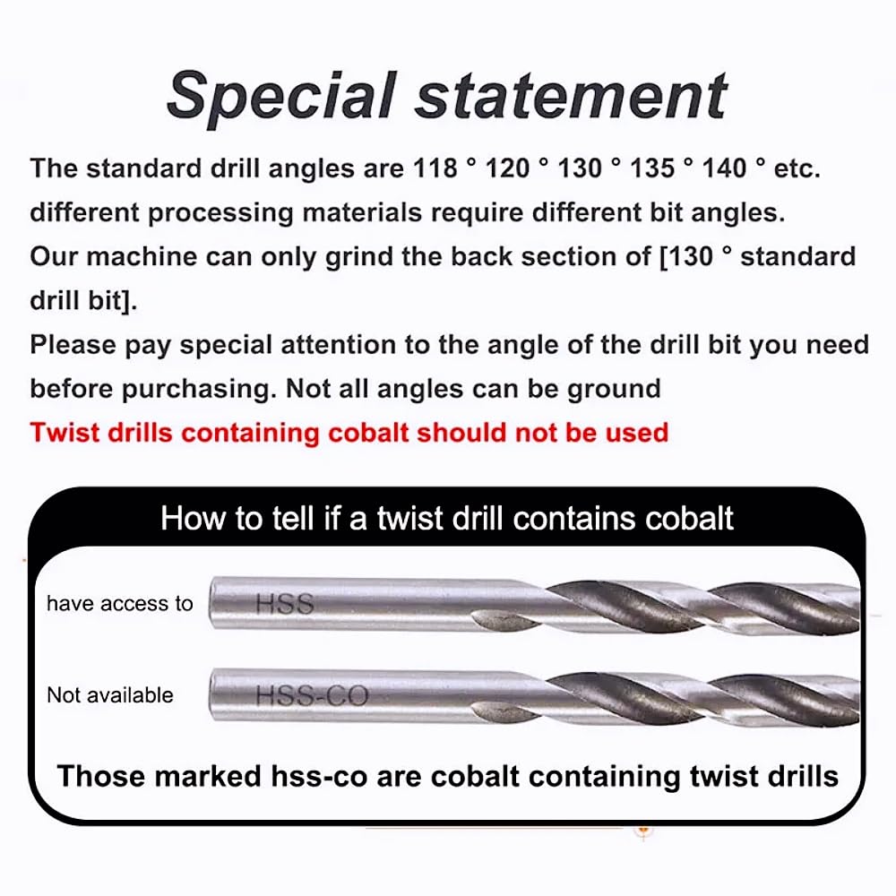 Best Drill Bit Sharpener for Power Drills - Universal 1/8-15/32 Inch Twist Bit Grinder | Perfect for DIY Projects & Professional Workshops