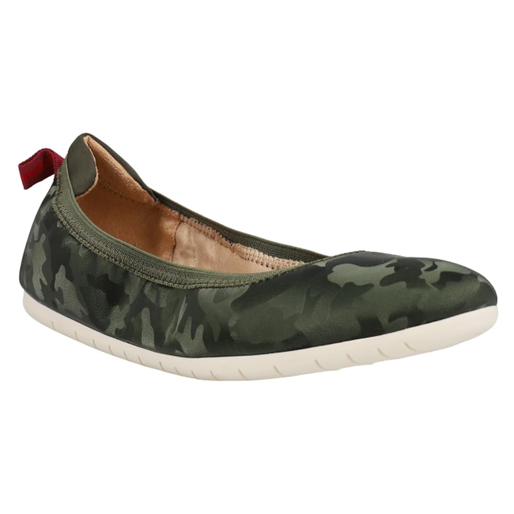 LifeStride Women's Devoted Black Camo Slip-On Flats - Comfortable Casual Shoes for Women | Perfect for Work, Travel & Everyday Wear
