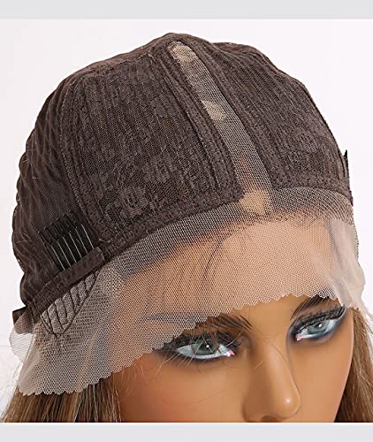 Platinum Blonde Ombre Lace Front Wig - Natural Looking Human Hair Wig for Women | Perfect for Cosplay, Parties & Daily Wear