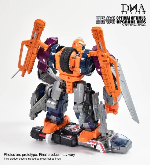 DNA Design DK 08 Upgrade Kit for Power of the Primes Optimal Optimus - Transformers Toy Enhancement Parts | Perfect for Collectors & Customization Projects