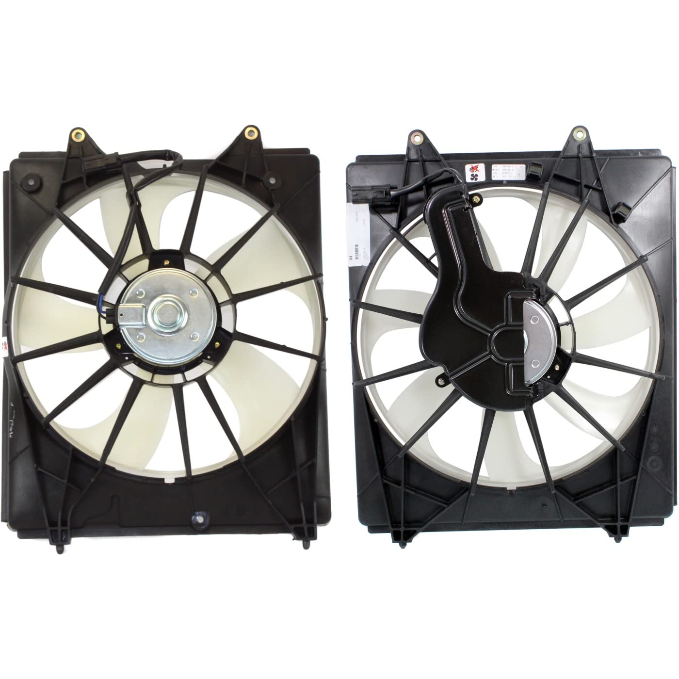 2011-2016 Honda Odyssey Radiator Cooling Fan with Condenser Fan Replacement - Driver & Passenger Side Compatible - Perfect for Overheating Prevention & AC System Repair
