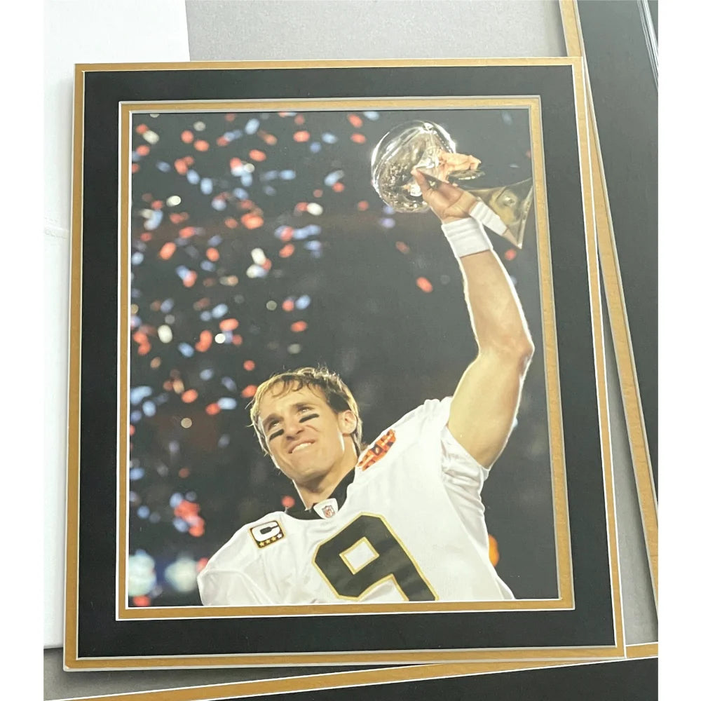 Drew Brees Autographed New Orleans Saints Framed White Jersey - Officially Licensed NFL Memorabilia - Perfect for Sports Fans, Man Cave Decor, and Collectors Gift