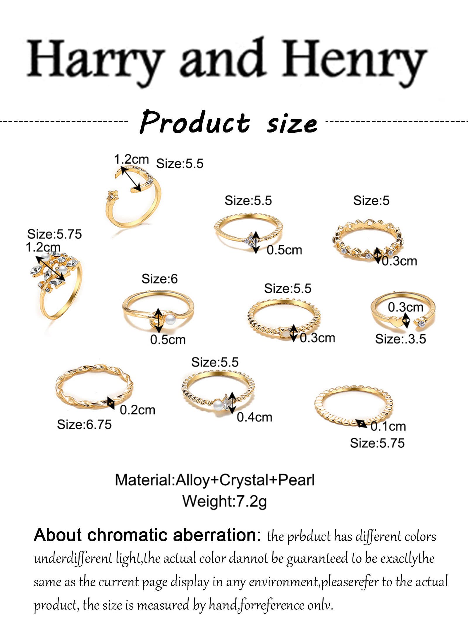 Stackable Gold Rings for Women - Trendy Star, Moon & Heart Knuckle Ring Set - Boho Jewelry Gift Pack - Birthday, Easter Basket Essentials - Perfect for Layering & Everyday Wear
