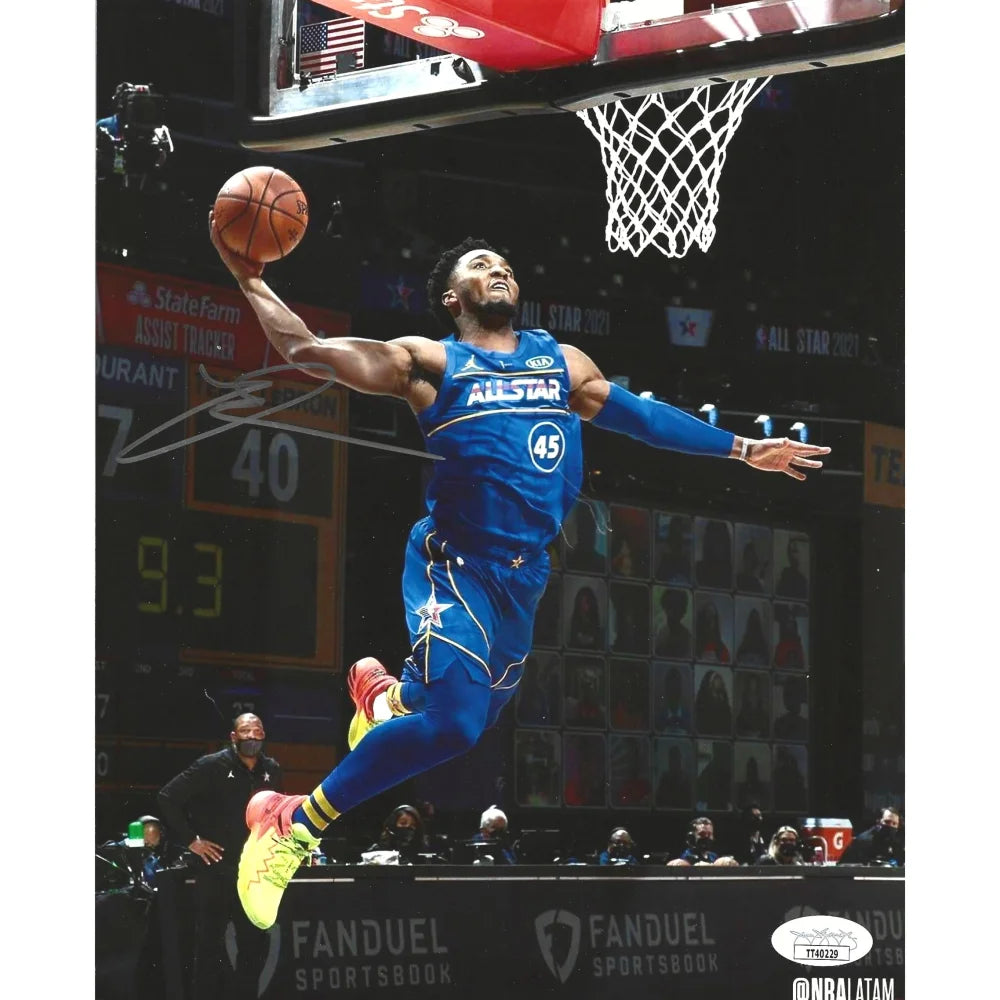 Authentic Donovan Mitchell Signed 8x10 Photo with JSA COA - NBA Utah Jazz Autographed Memorabilia - Perfect for Sports Collectors, Fan Gifts & Man Cave Decor