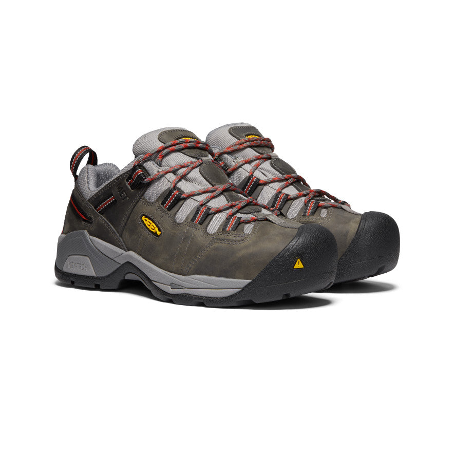 Men's Detroit XT Steel Toe Work Boots - Internal Met Guard, Steel Grey/Bossa Nova | Durable Safety Shoes for Construction & Industrial Work