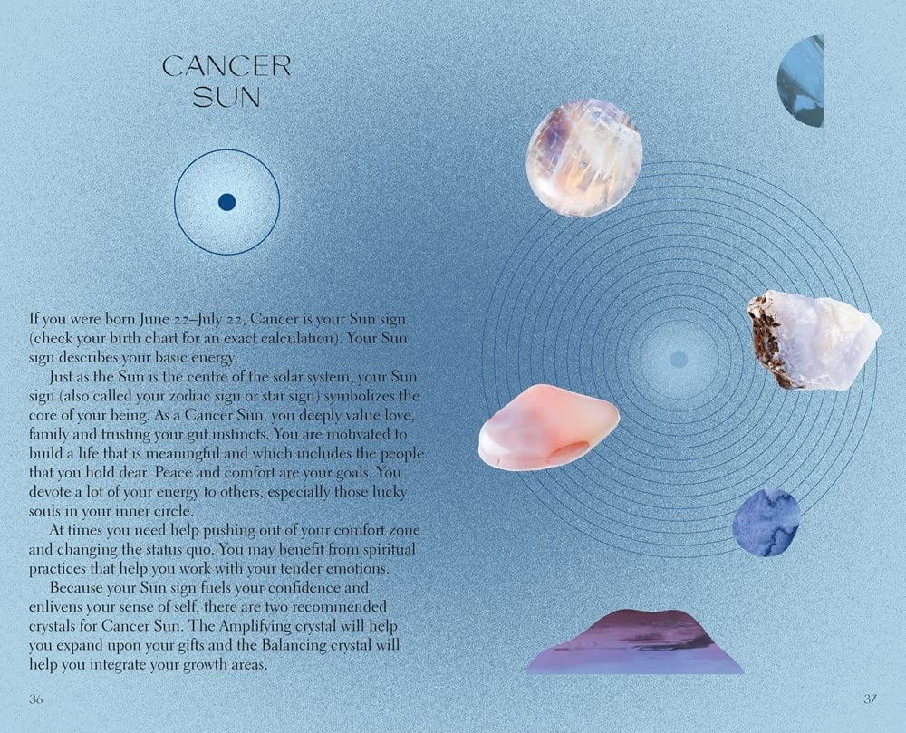 Crystal Astrology for Modern Life: Healing Stones for Cancer Zodiac Sign - Perfect for Meditation, Energy Balancing & Spiritual Growth