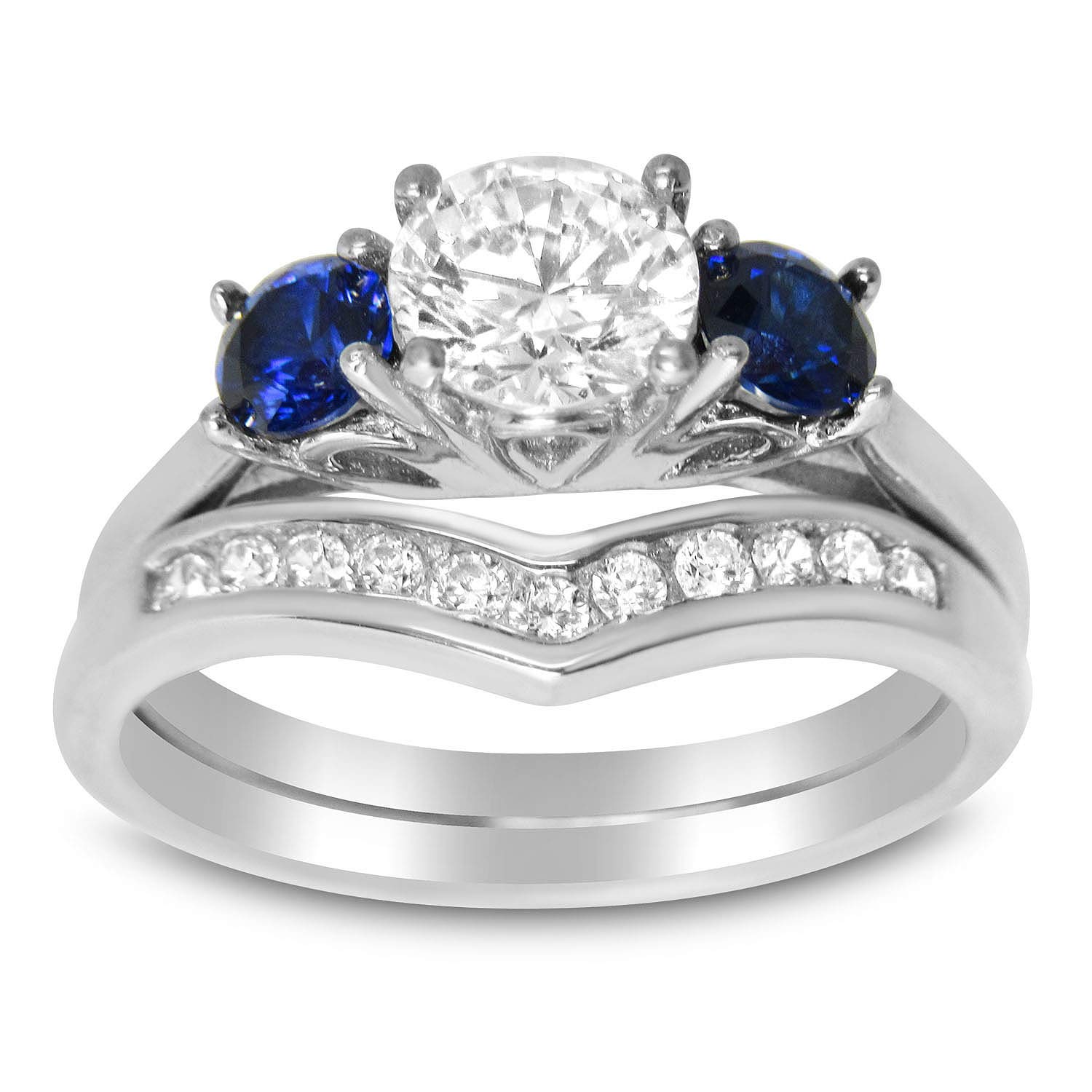 Elegant Wedding Ring Set for Couples - His and Hers Matching CZ Bands | Perfect for Anniversaries, Engagements & Vow Renewals
