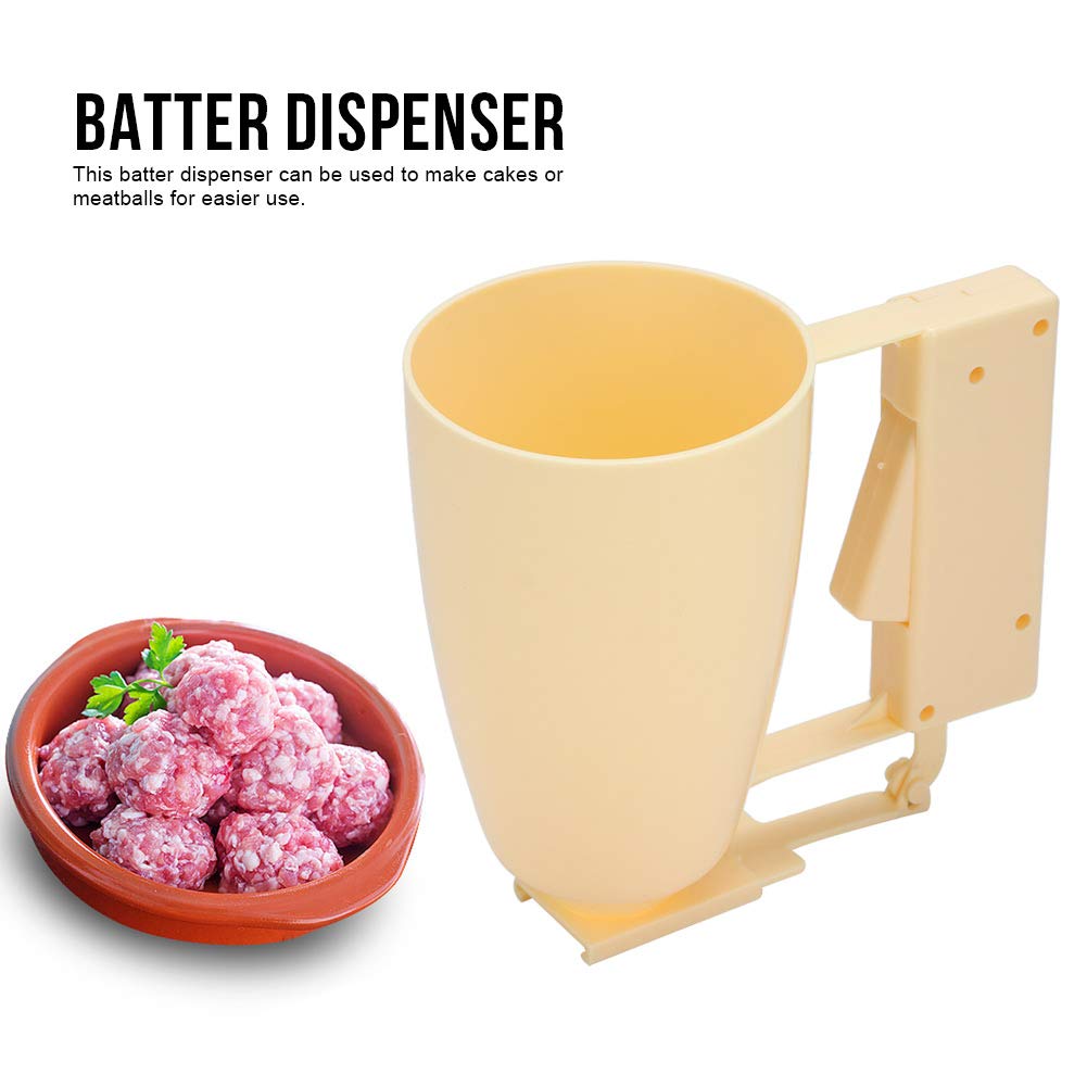 **Handheld Meatball & Batter Dispenser - Kitchen Tool for Easy Meatball Making, Cake Decorating & Cream Filling | Perfect for Home Cooking, Baking & Party Food Prep**
