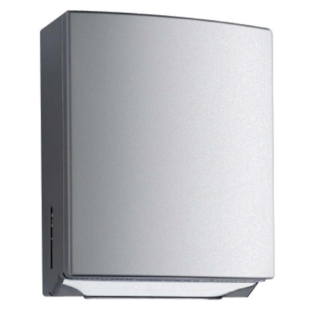 Bobrick B4262 ConturaSeries Paper Towel Dispenser with TowelMate - Surface Mounted Satin Finish for Restrooms, Kitchens & Commercial Spaces