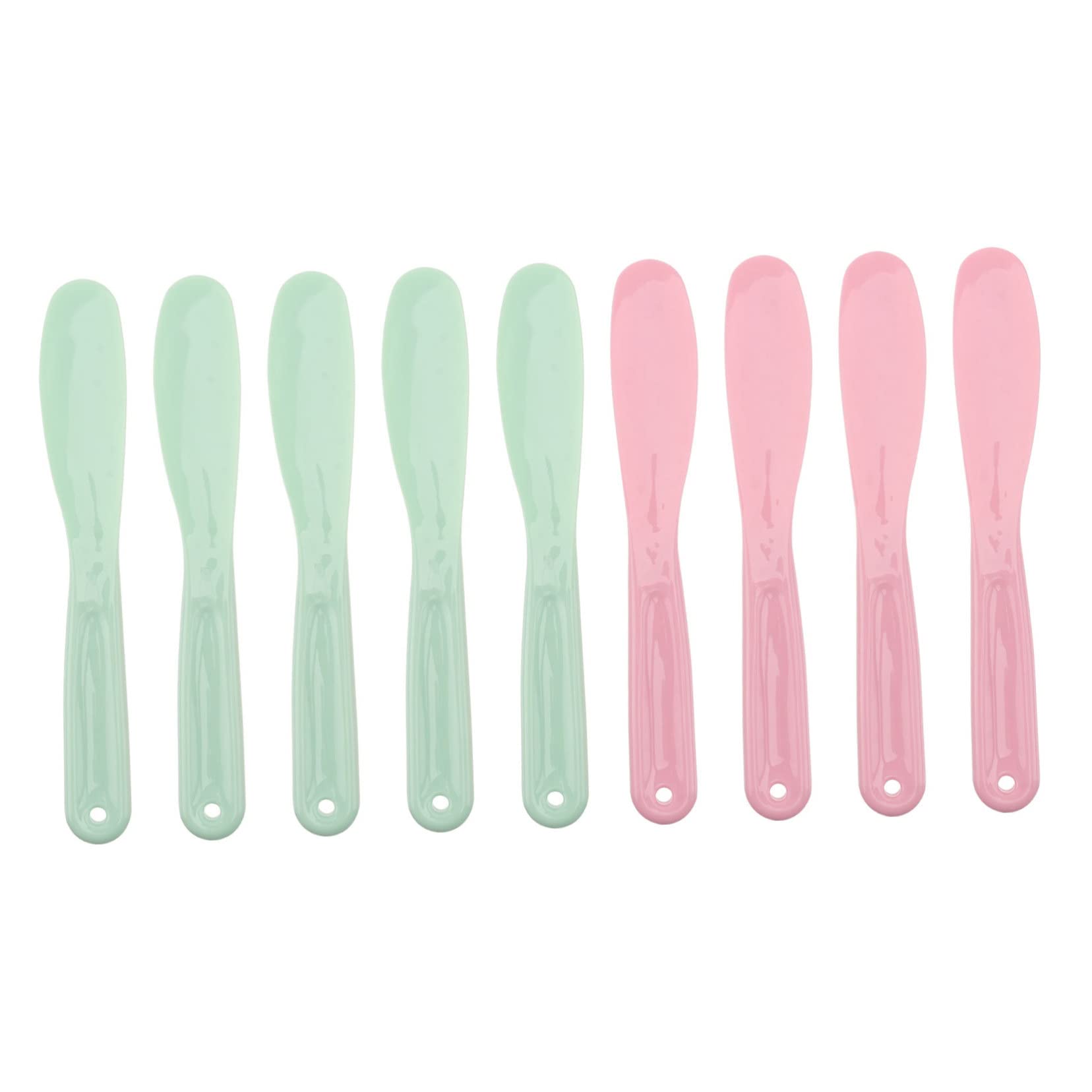 9-Piece Reusable Makeup Spatula Set - Cosmetic Cream Spatula, Highlighter Wand, Facial Tool, Brow & Lip Applicator - Perfect for Makeup Artists, Salon Professionals & Home Beauty Routines