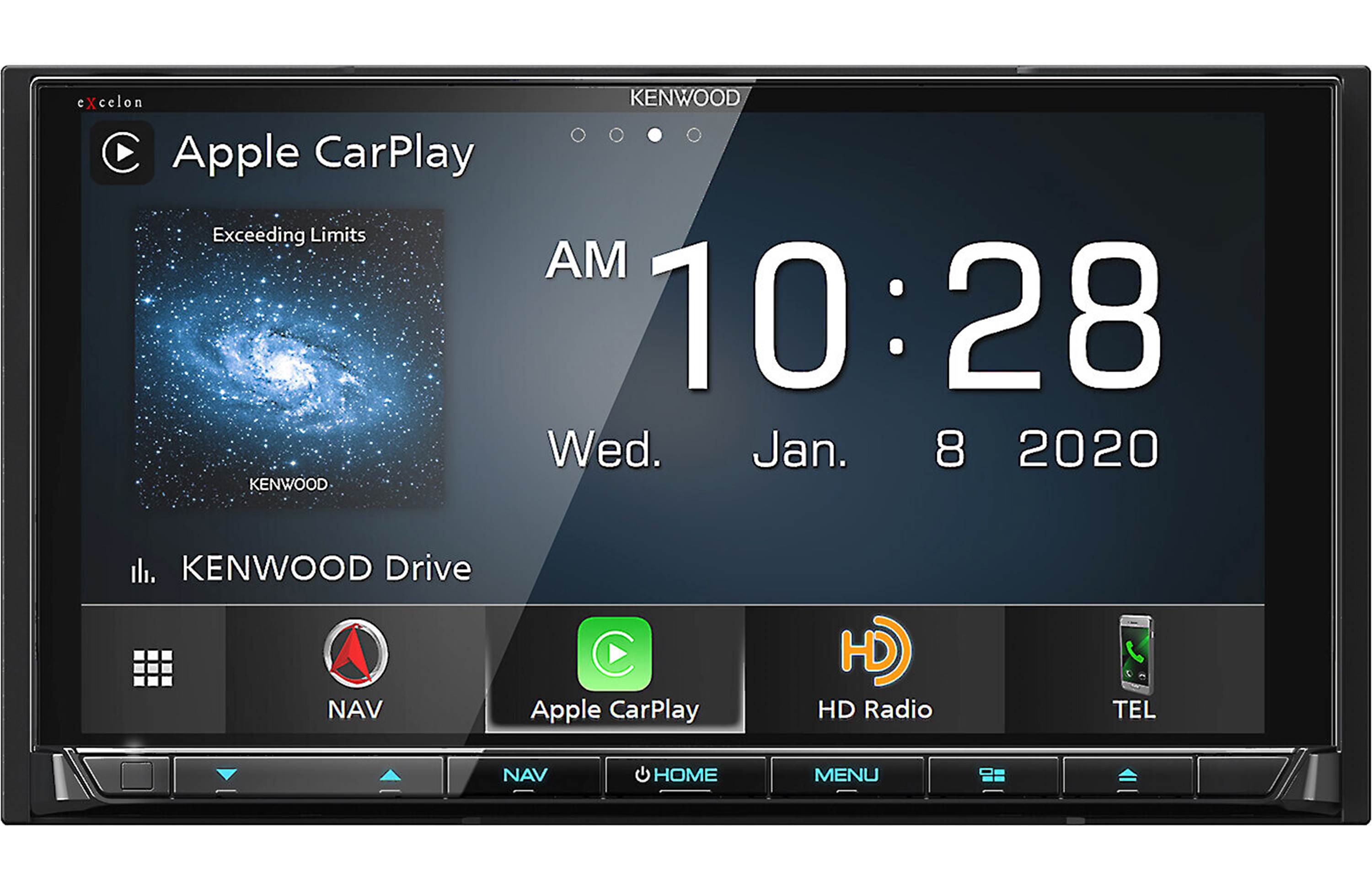 Kenwood Excelon DNX997XR Car Stereo - Bluetooth Navigation DVD Receiver with HD Radio for Seamless Driving & Entertainment