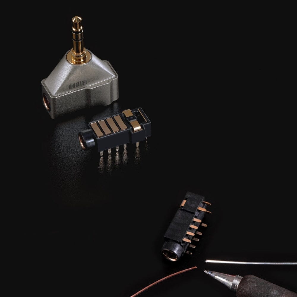 DD ddHiFi DJ44C Pro 4.4mm Female to 3.5mm Male Headphone Adapter Converter - Perfect for Audiophiles, HiFi Systems, and Portable Music Players