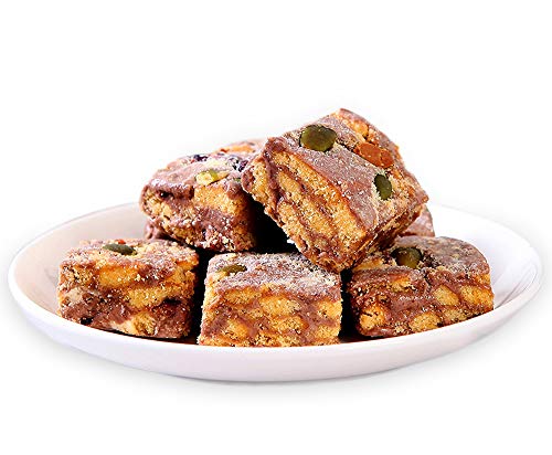 OUYANGHENGZHI Chinese Snowflake Crisp - Chocolate Flavor Biscuit Pastry Snack (170g/6oz) | Authentic Asian Dessert for Tea Time, Gifts & Party Treats