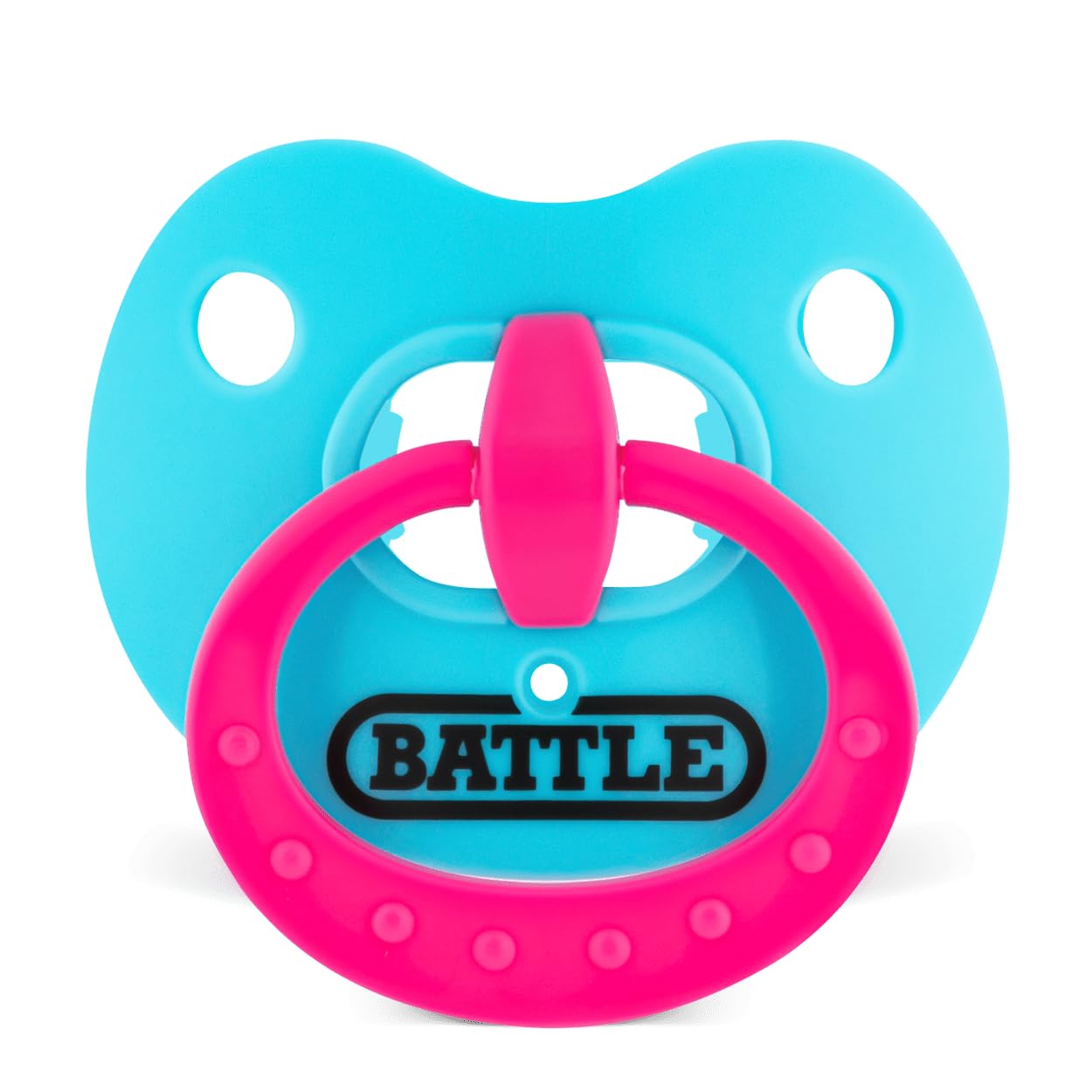 Battle Sports Binky Oxygen Football Mouthguard - Detachable Strap, Maximum Breathability, Works with Braces & No Boiling Required | Perfect for Football, Rugby, Lacrosse & Contact Sports Players