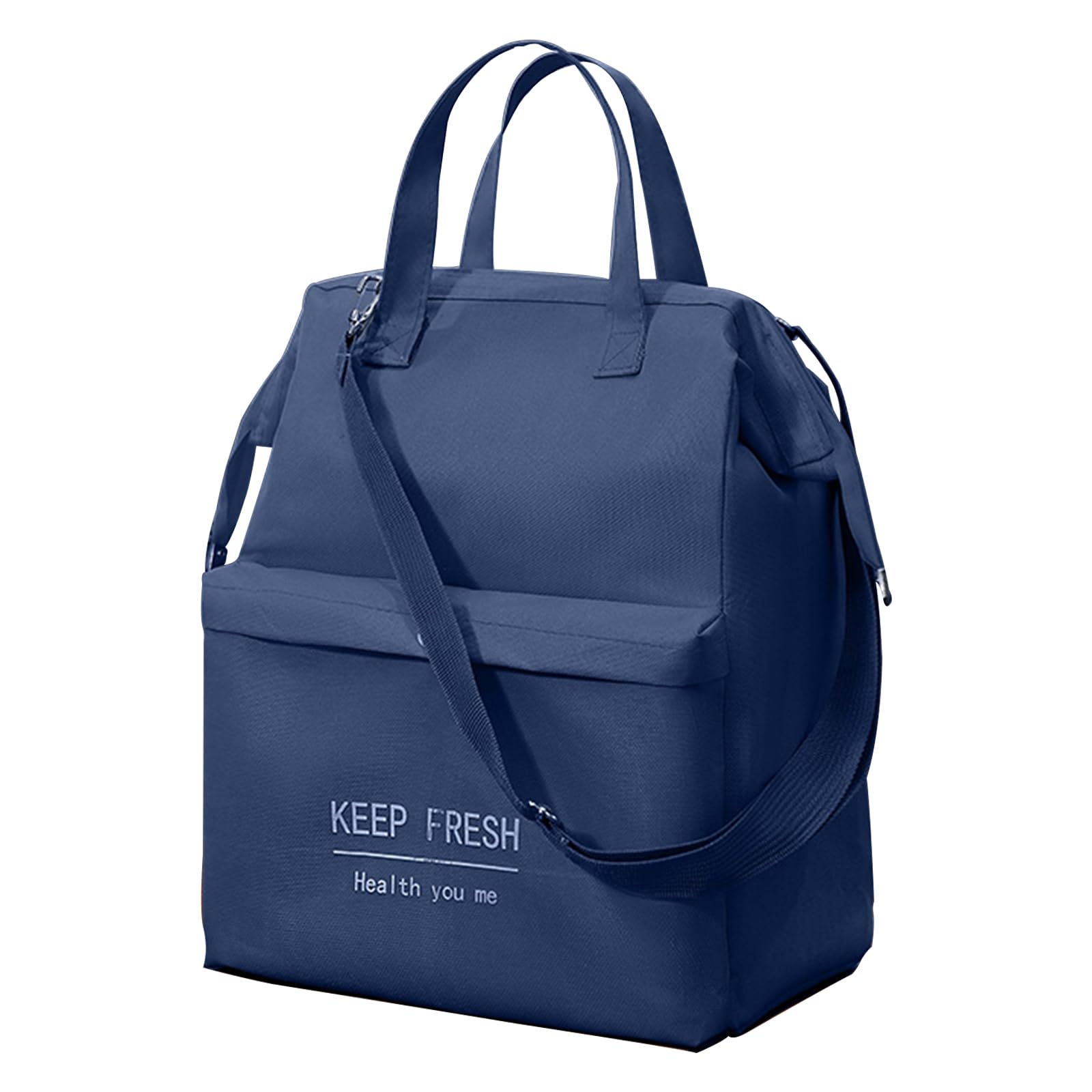 Insulated Lunch Box for Women & Men - Leak Proof & Waterproof Cooler Bag with Aluminum Foil - Portable Oxford Lunch Tote for Work, School, Picnic - Large Blue Lunch Bag for Adults