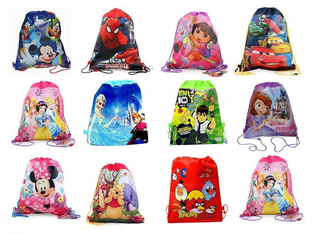 Royal Birthday Party Favors for Kids - 6 Pack Premium Haversack Bags - Perfect for Birthday Return Gifts, School Events & Party Giveaways