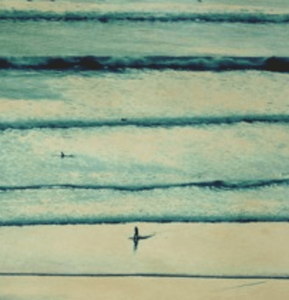 Surfers at Sunrise Framed Giclee Art Print - Coastal Wall Decor for Beach House, Living Room & Office - Perfect Surfing Gift for Ocean Lovers