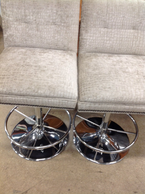 Set of 2 Michael Weiss Custom Bar Stools - Modern Counter Height Swivel Stools for Kitchen Island, Breakfast Nook & Home Bar (24